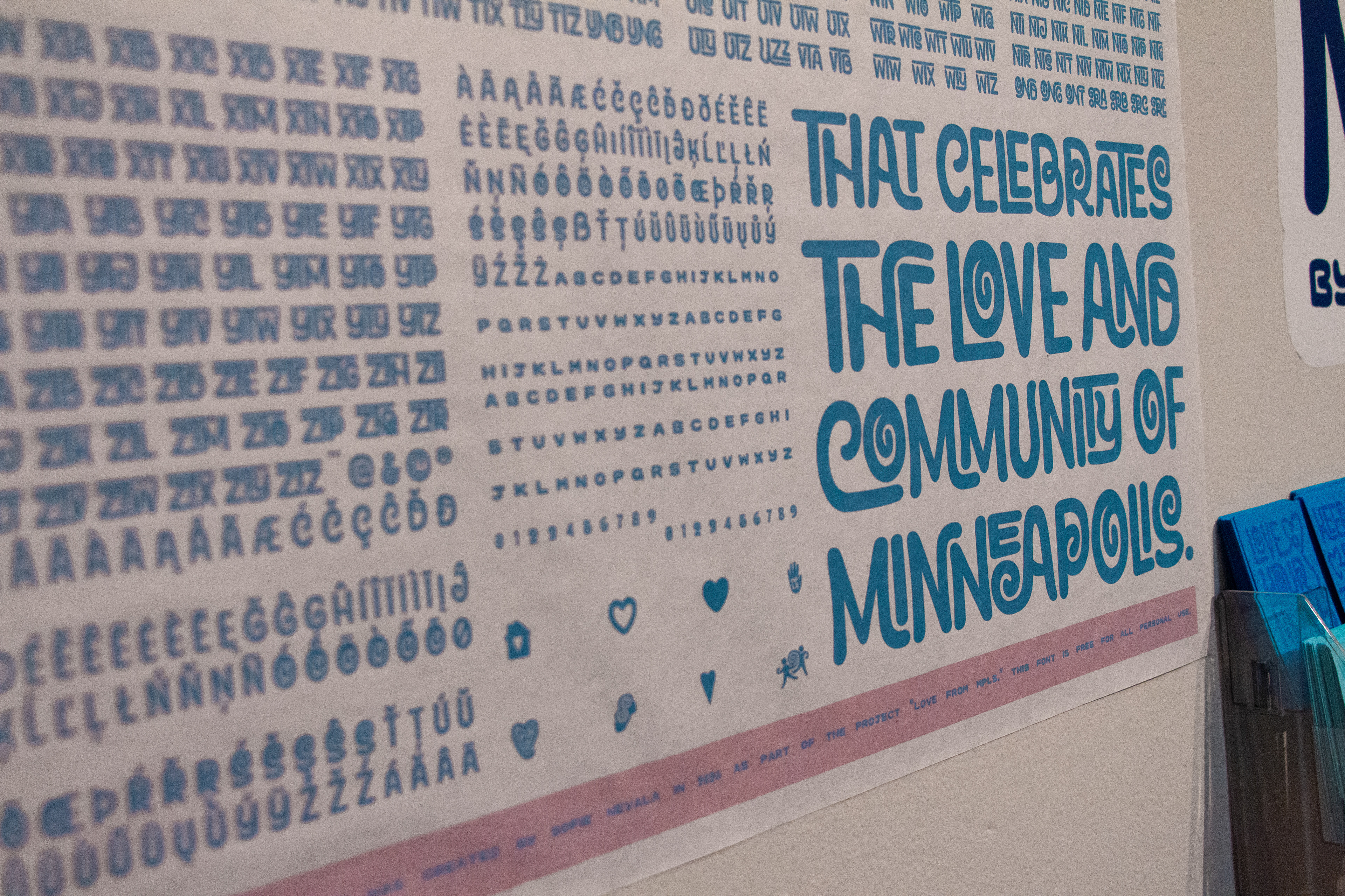 Typeface showcase poster (close-up)