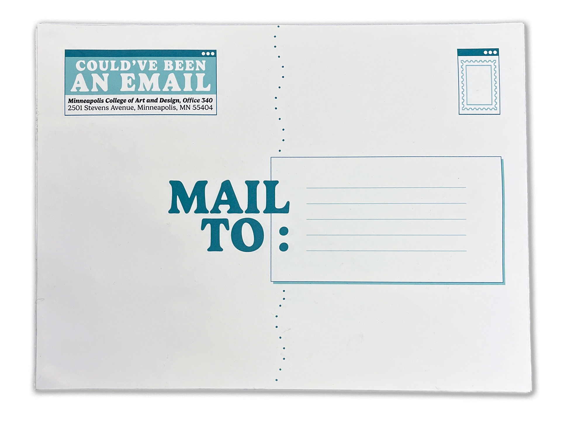 Mailer design (back)