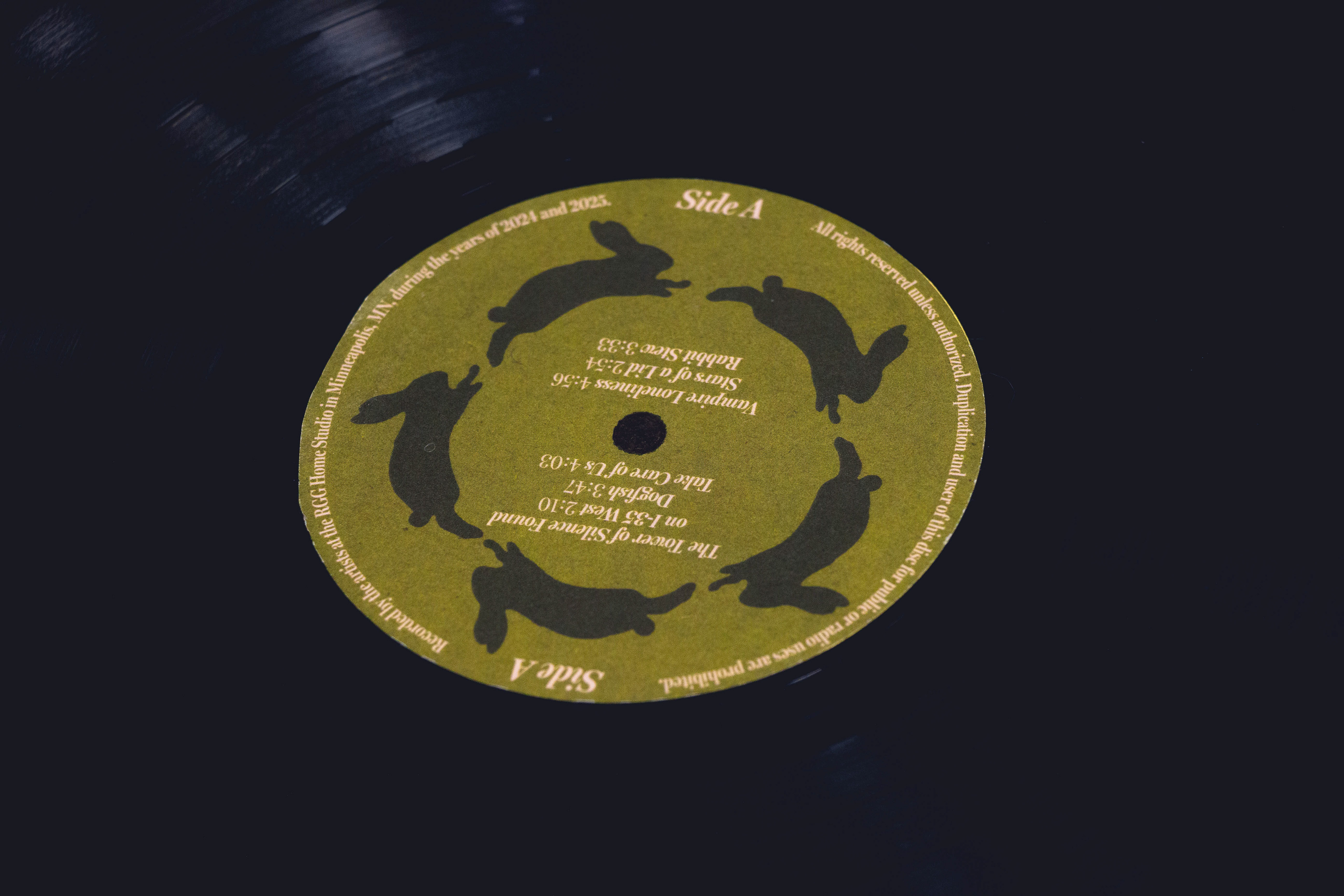 Side A vinyl sticker