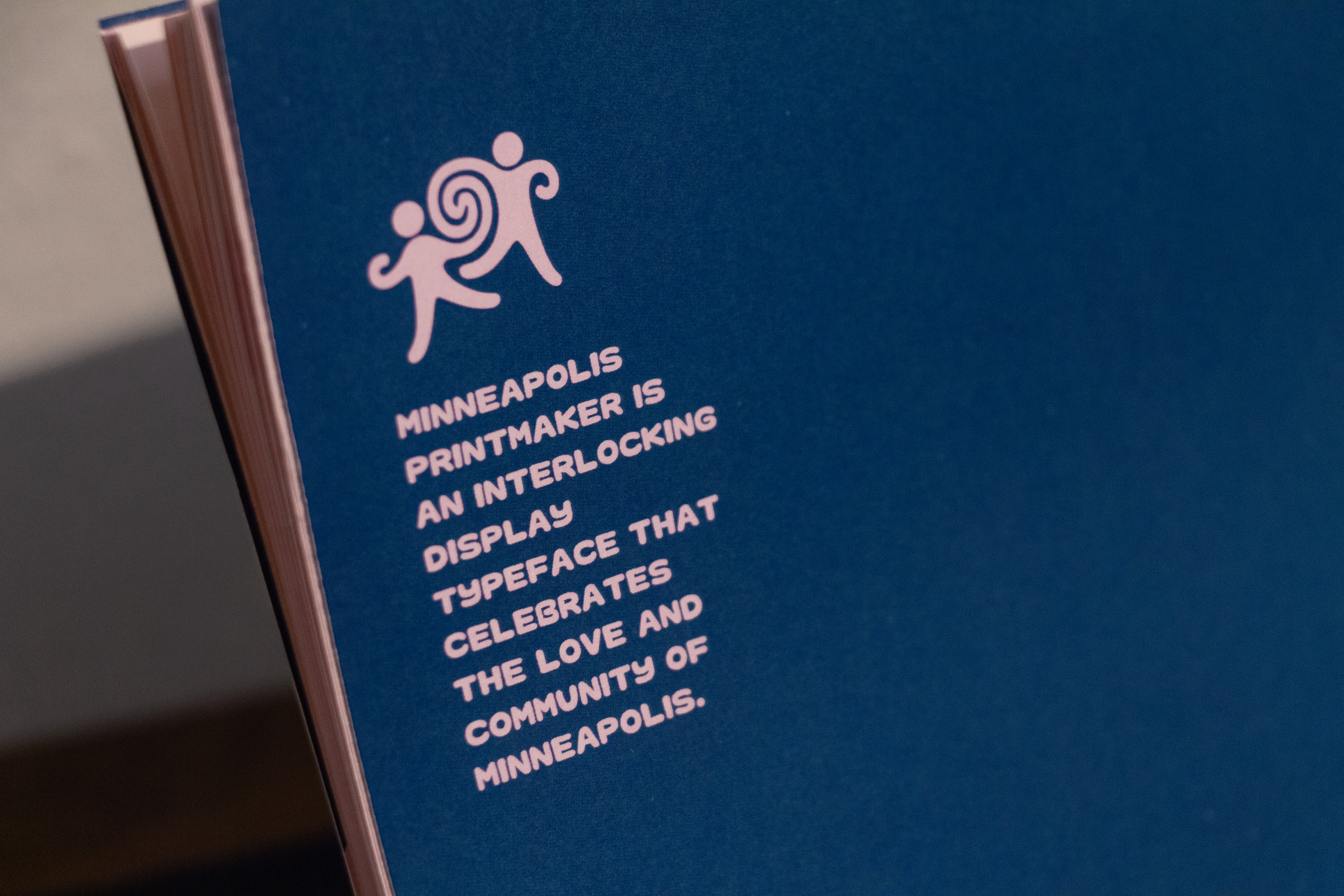Typeface showcase book (back cover)