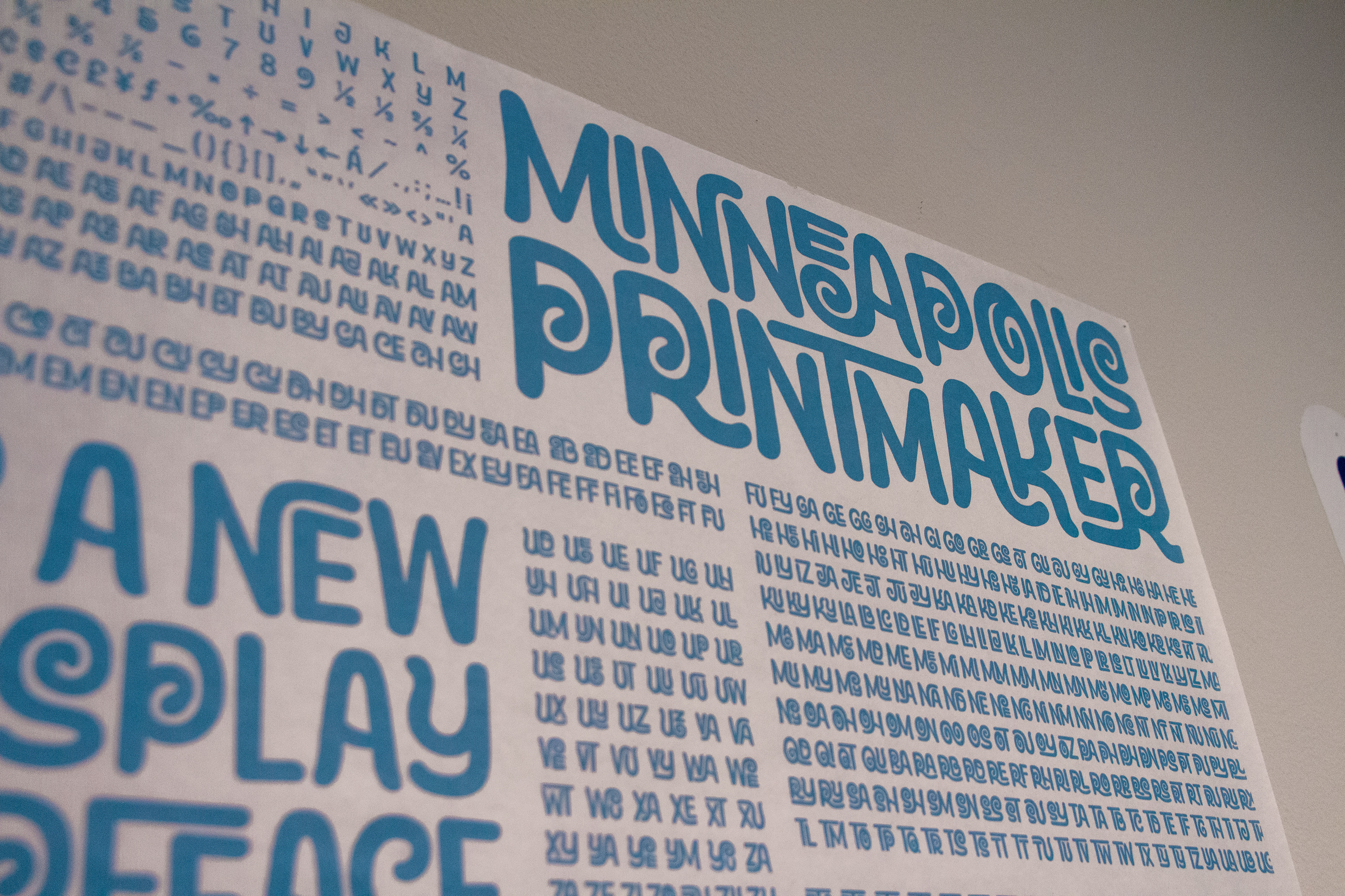 Typeface showcase poster (close-up)