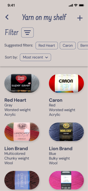 Yarn on my shelf