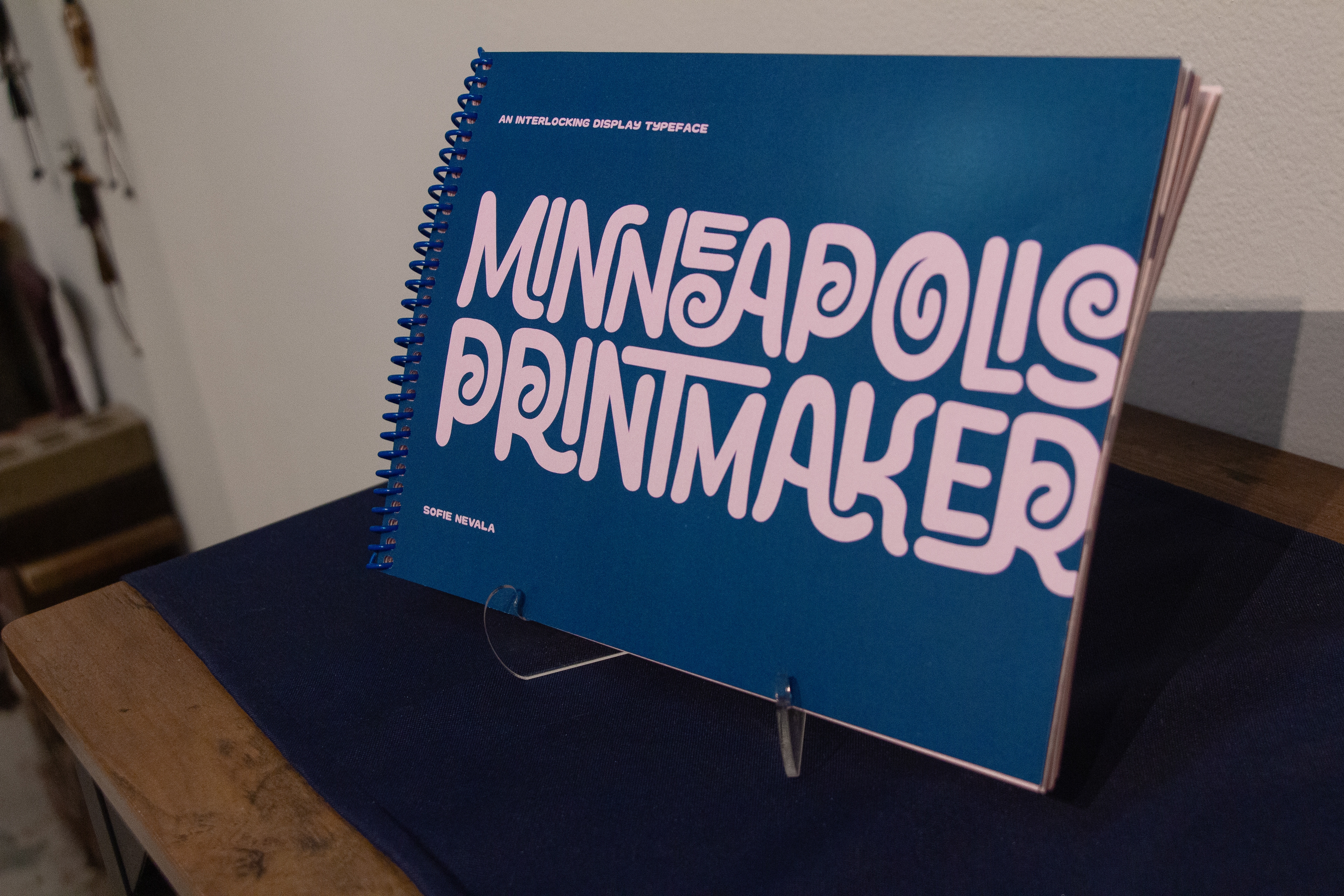 Typeface showcase book (front cover)