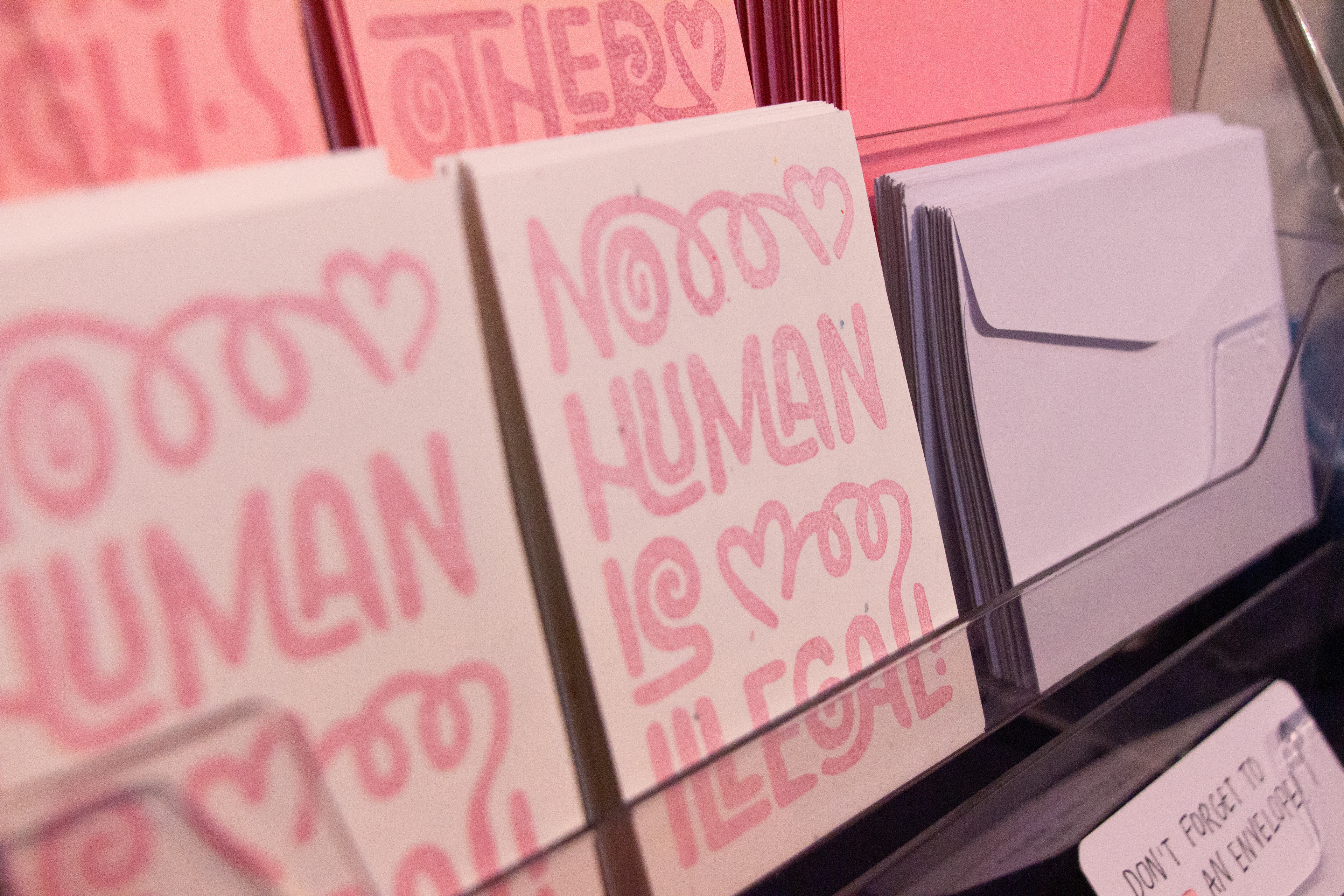 Mini prints + envelopes (close-up)