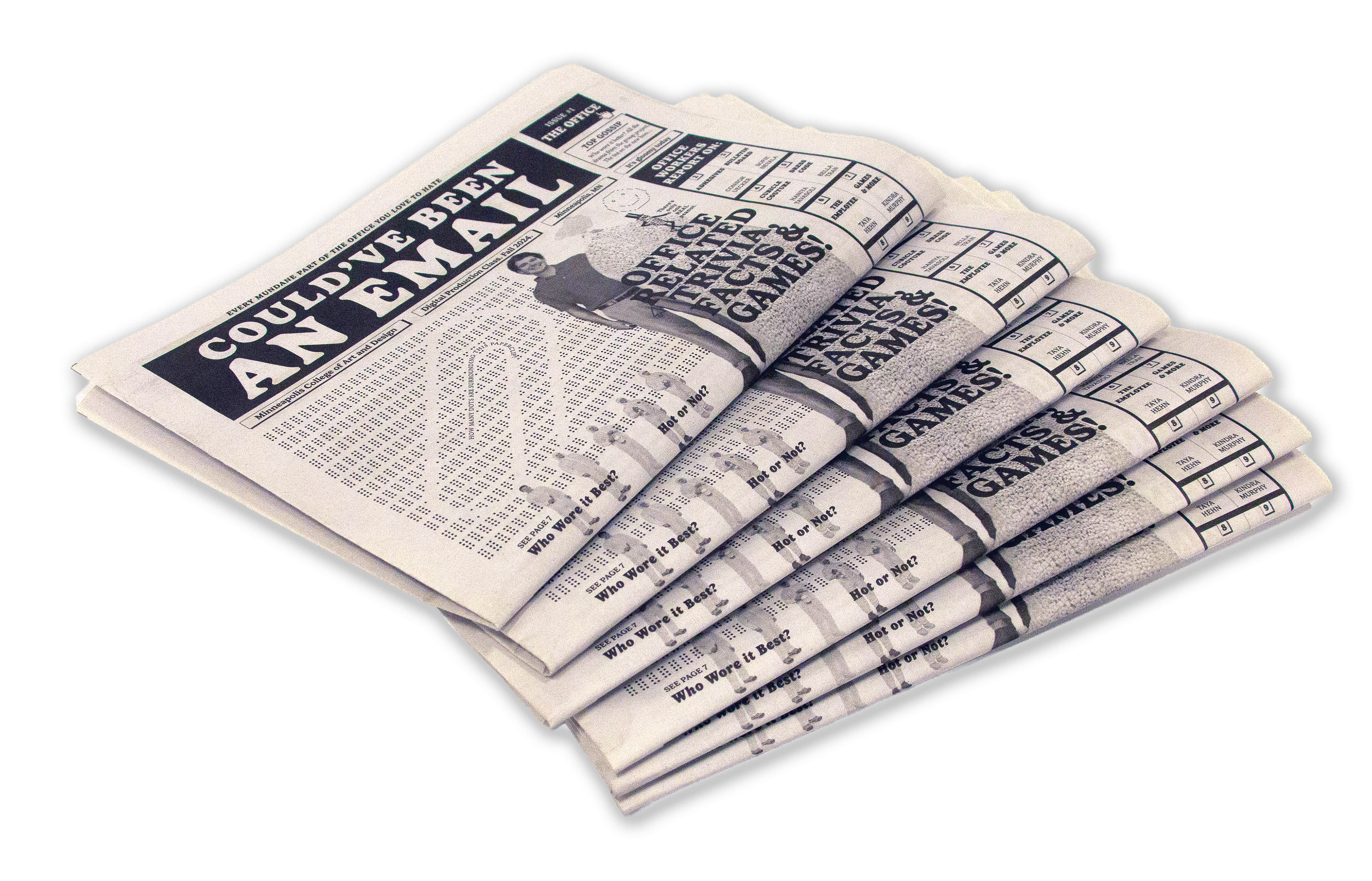 Stack of newspapers