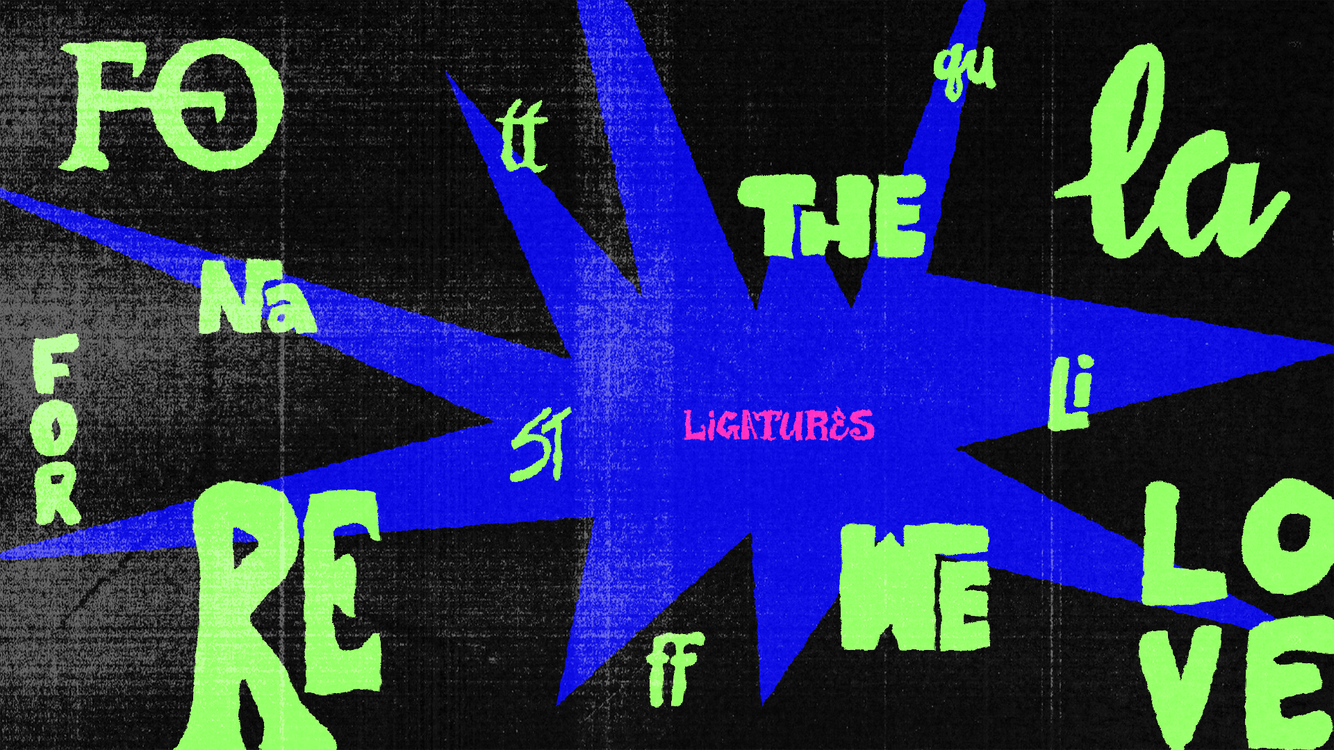 Font specimen (ligatures)