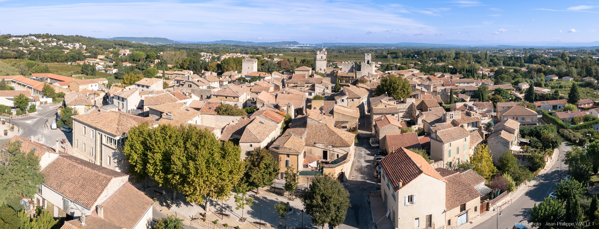 Saint Laurent des Arbres, images drone, commande de la mairie