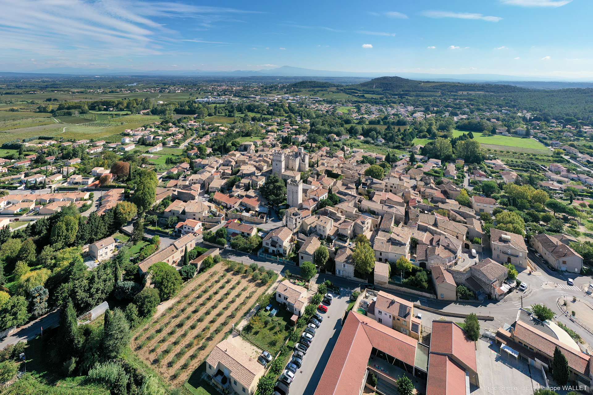Saint Laurent des Arbres, images drone, commande de la mairie