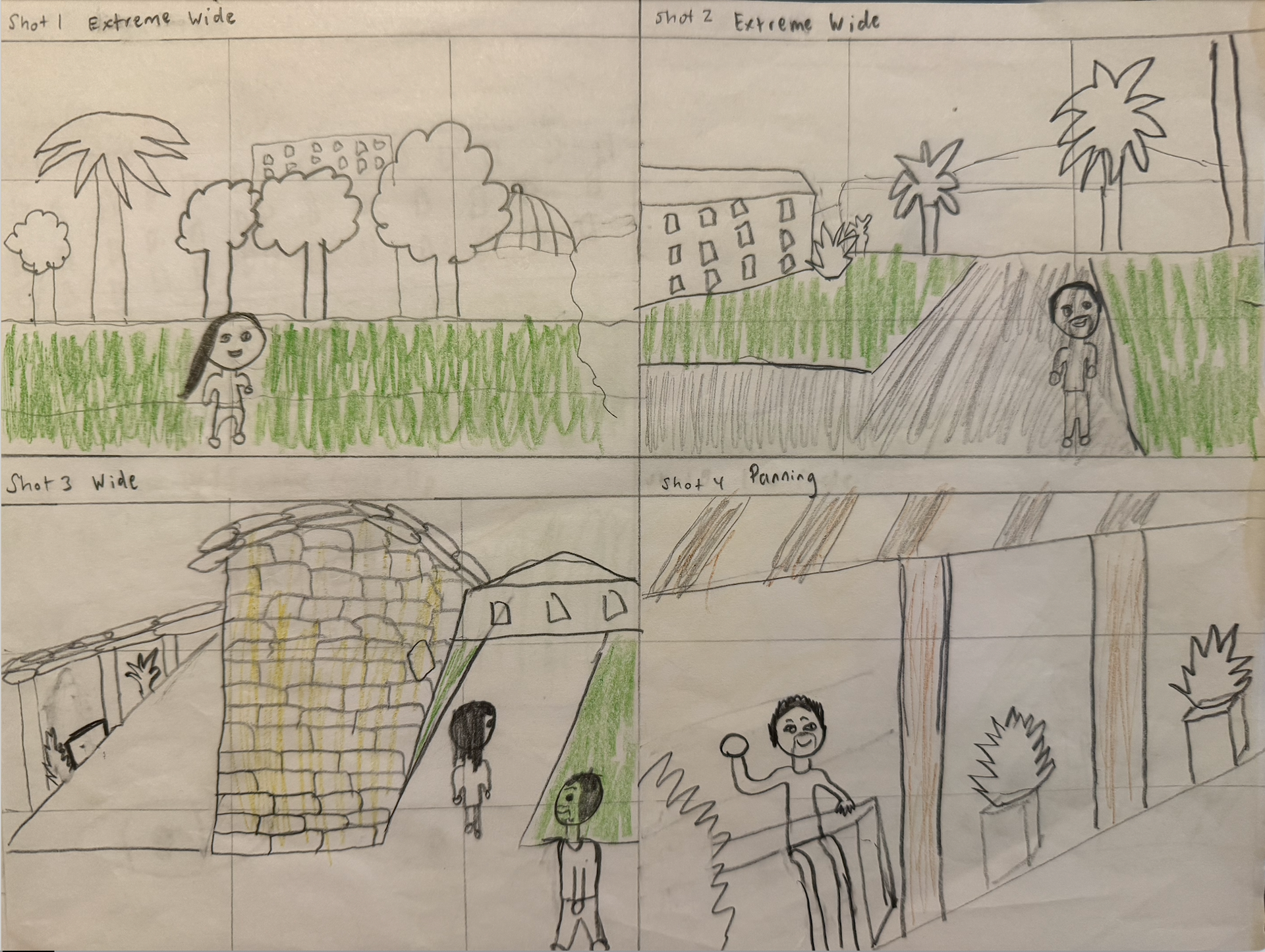 storyboard for video shoot