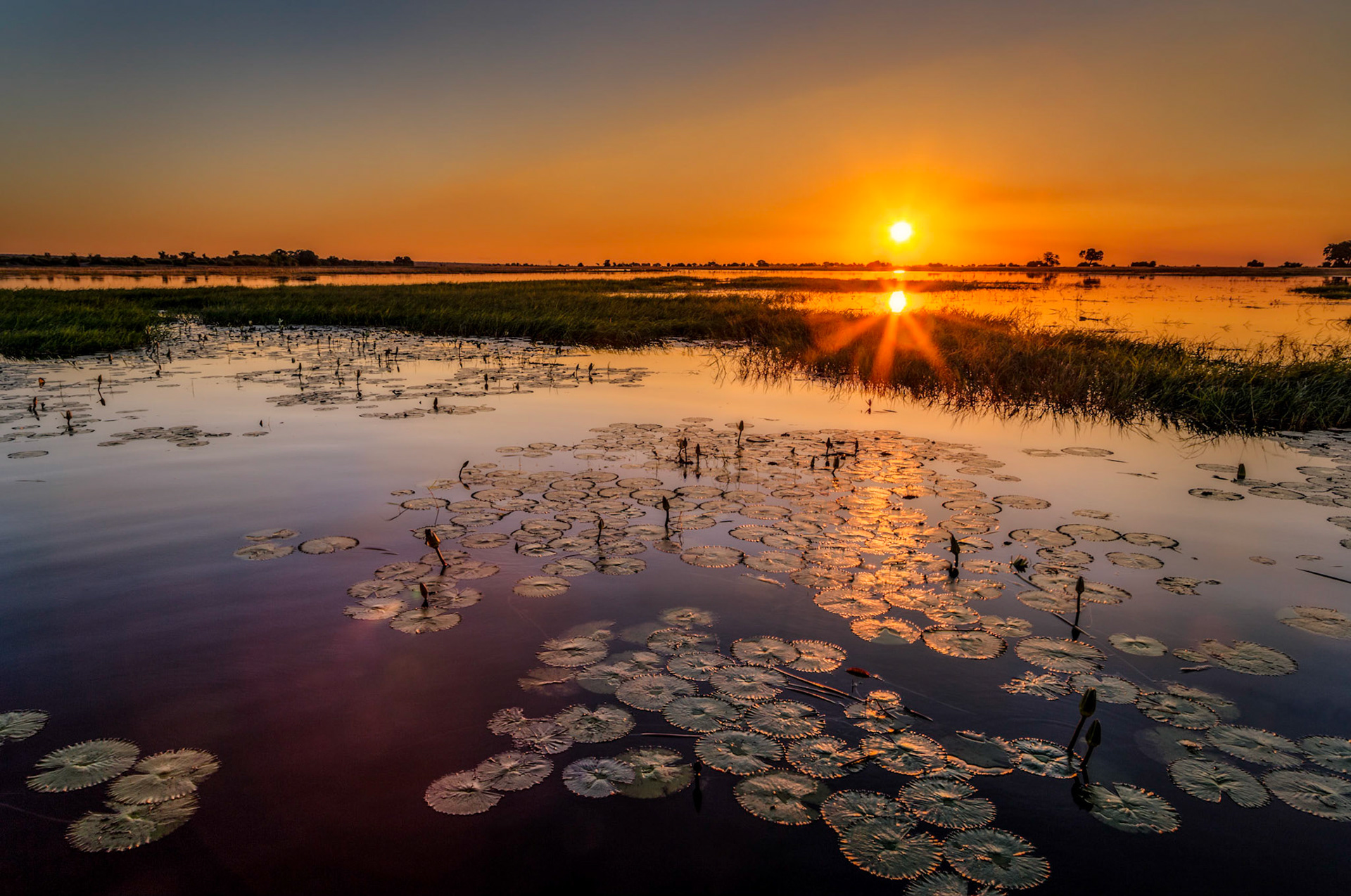 Sunset, Chobe River, Botswana