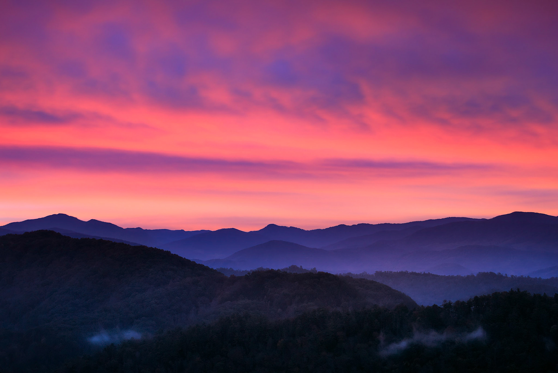 Sunrise, Great Smoky Mountains, North Carolina