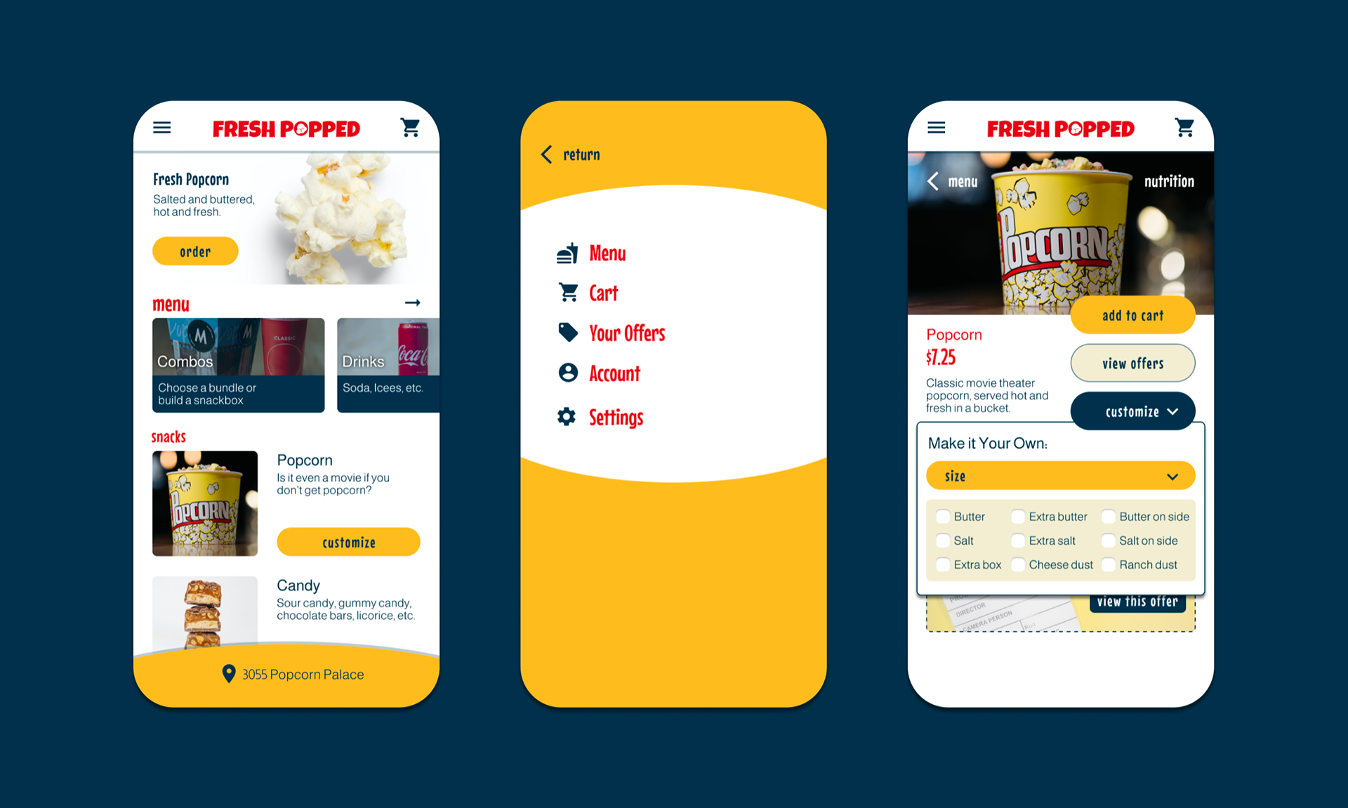 App mockups