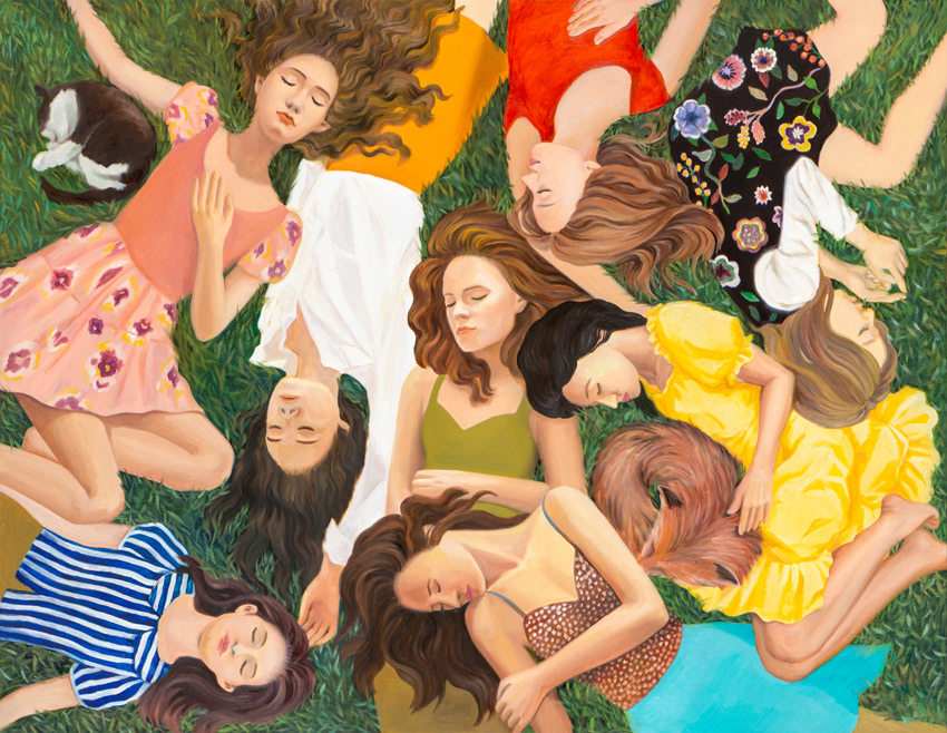Friends flowers 2, oil on linen, 91x116.7cm, 2017