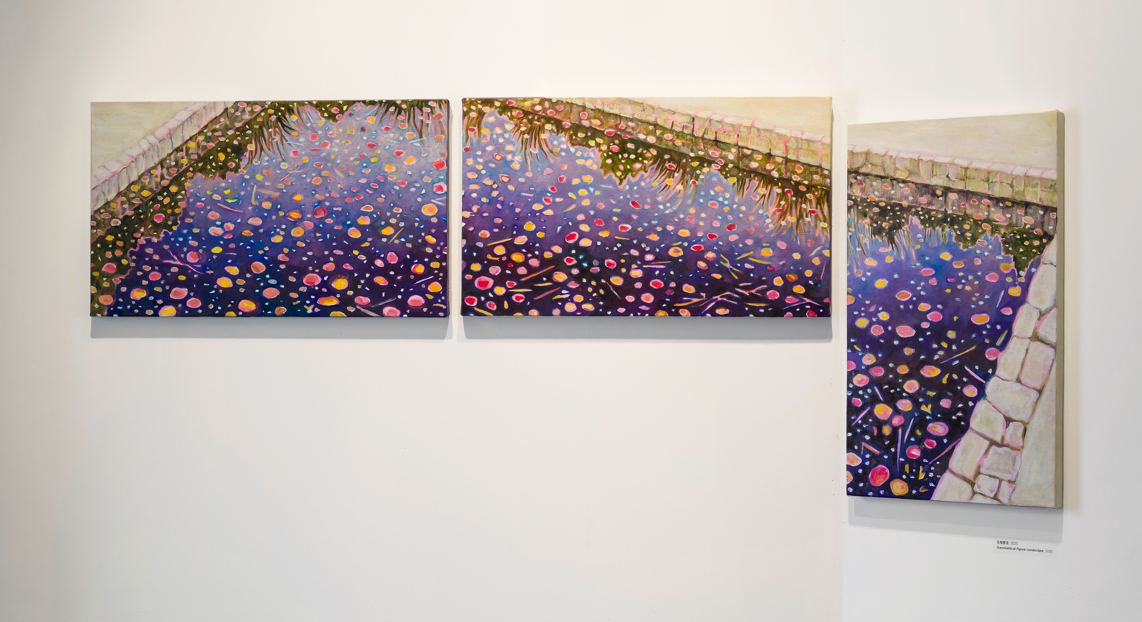 Geometrical Figure Landscape, oil on linen, variable dimension, 2020