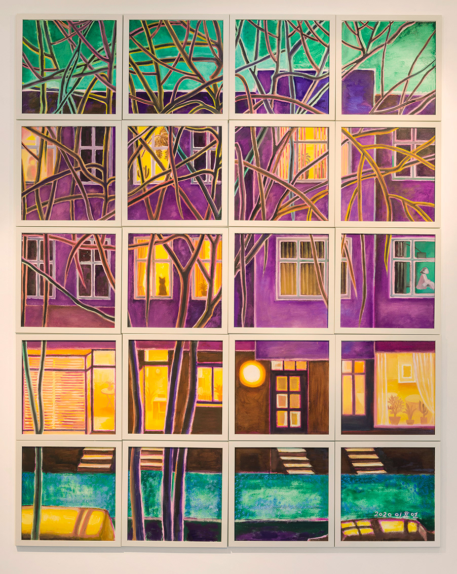 Between and Between, oil on paper, 150x120cm, 2020