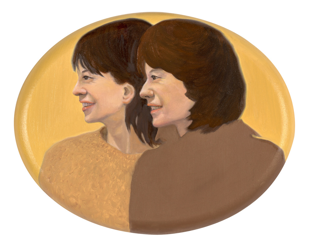 Two girls, oil on canvas, 2017