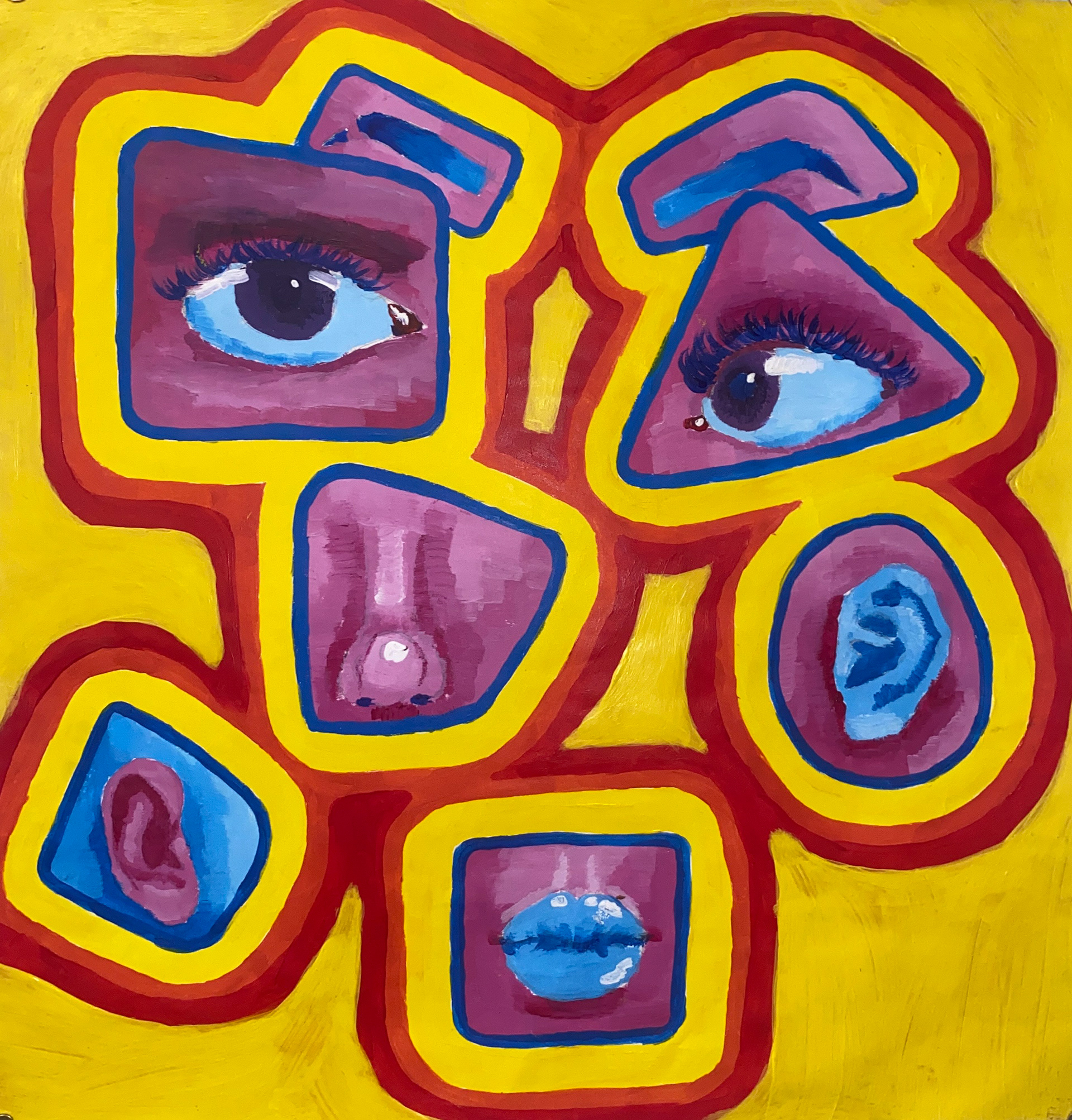 Acrylic on paper, 2019