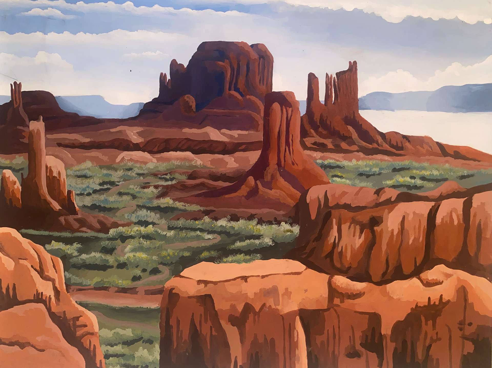 Acrylic on paper, 2021