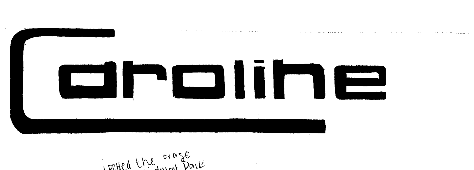 Initial sketch