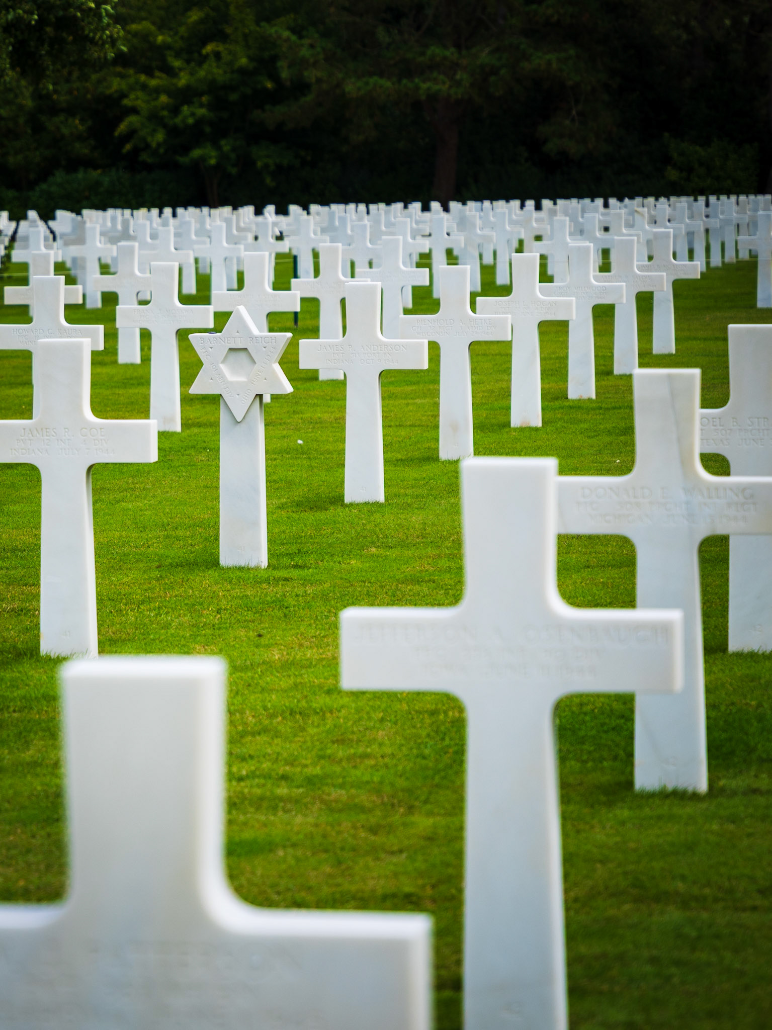 Americký hřbitov, Normandie