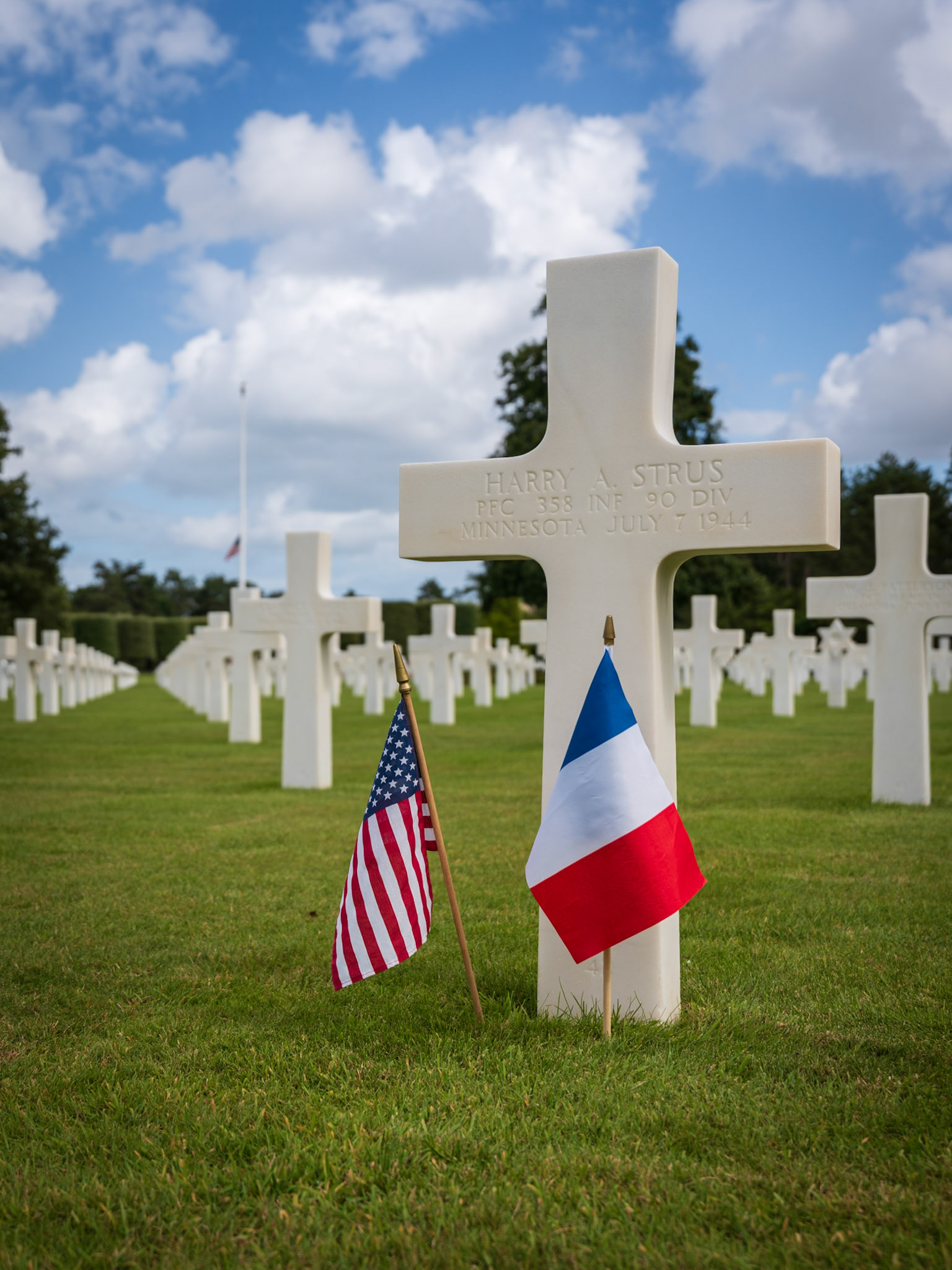 Americký hřbitov, Normandie
