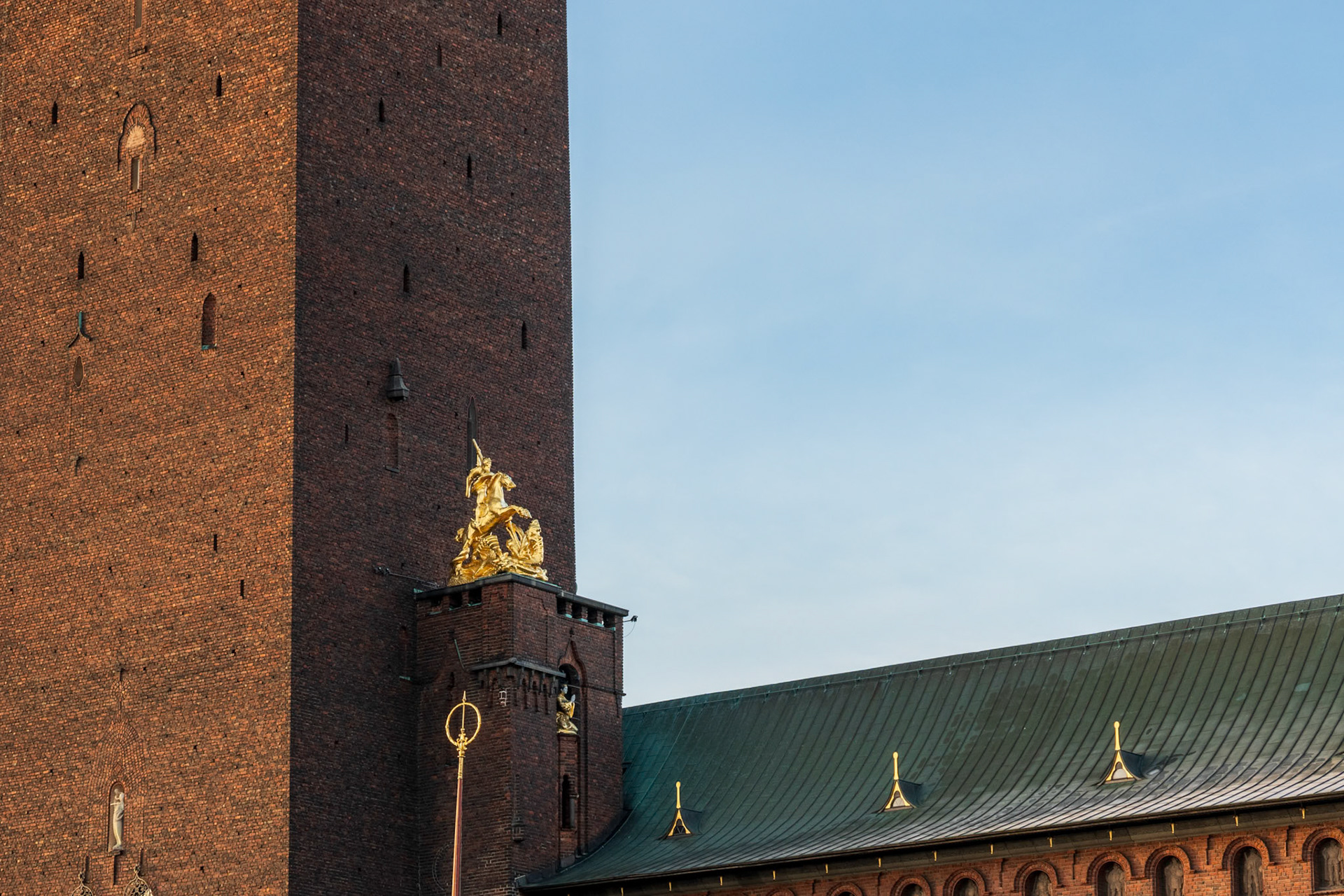 Sv.Jiří zabíjí draka - Radnice - Stockholms Stadhus