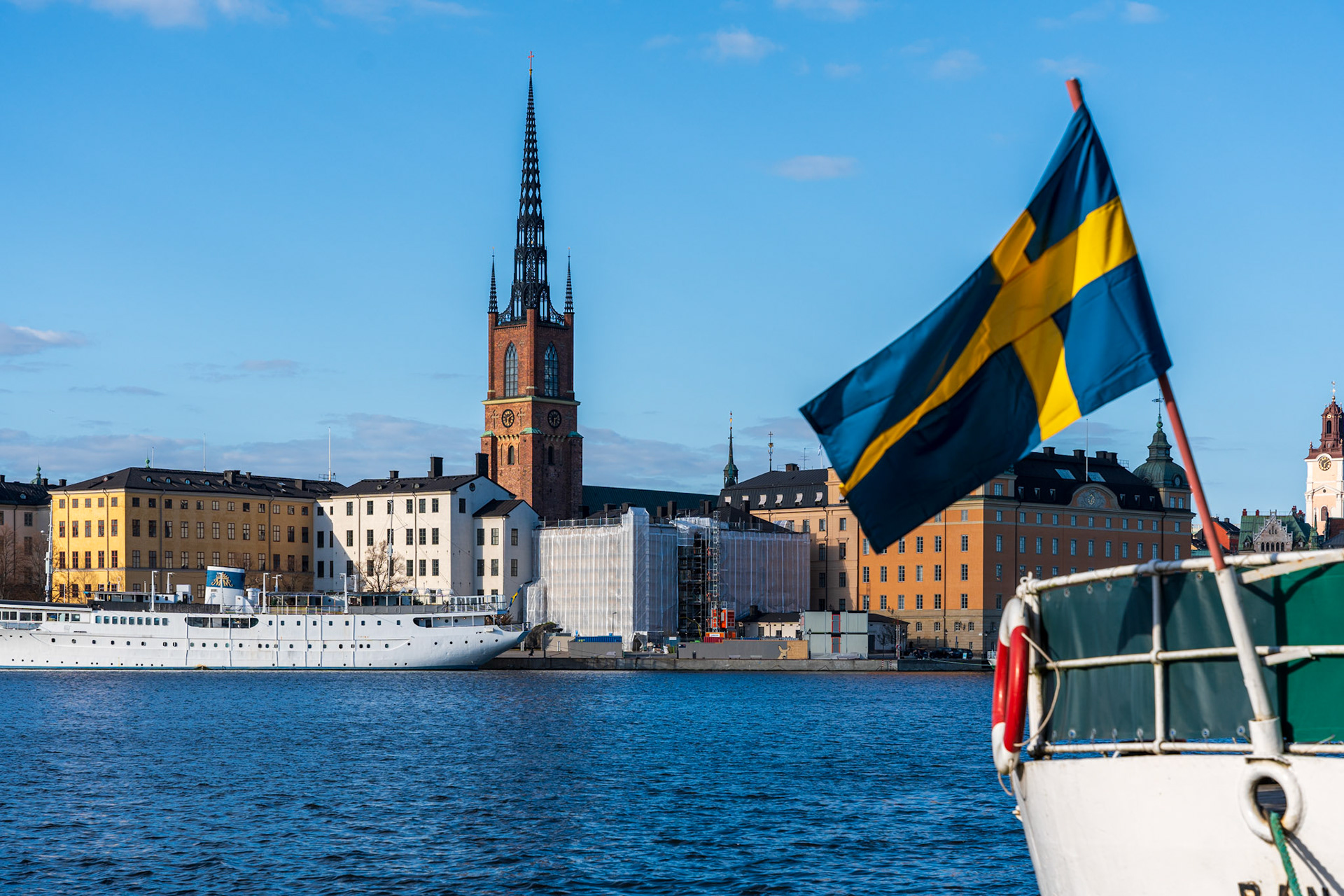 Riddarholmen pohledem ze Söder Mälarstrand