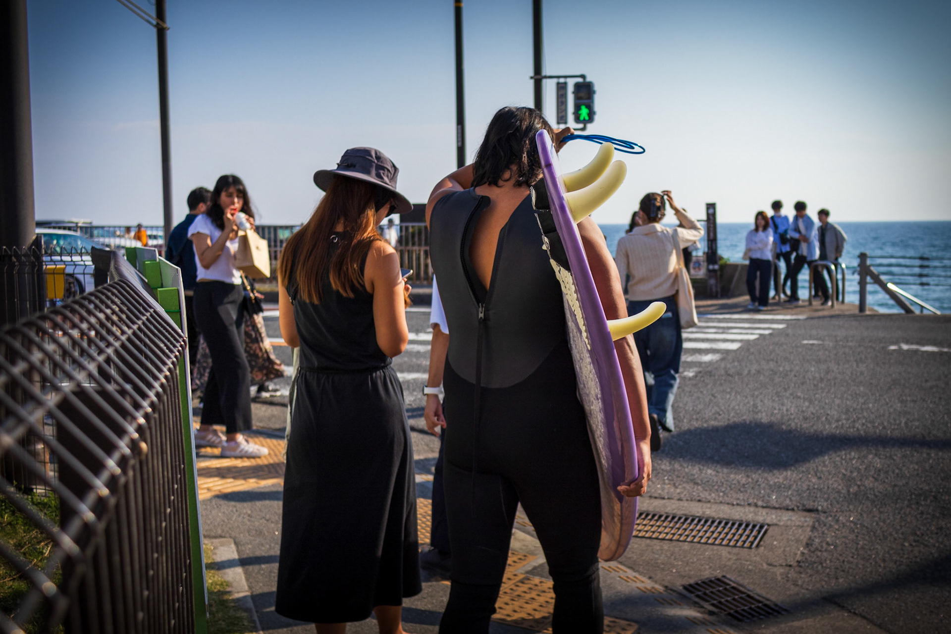 k pláži Shichirigahama, Kamakura