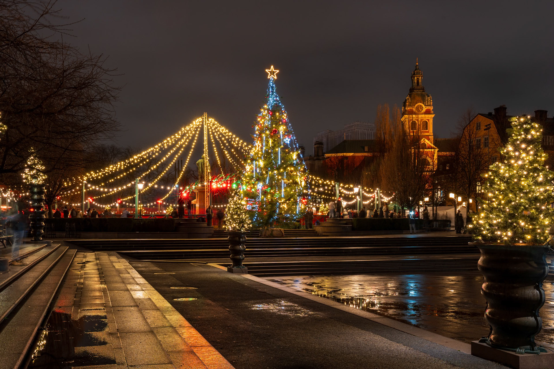 předvánoční Kungsträdgården