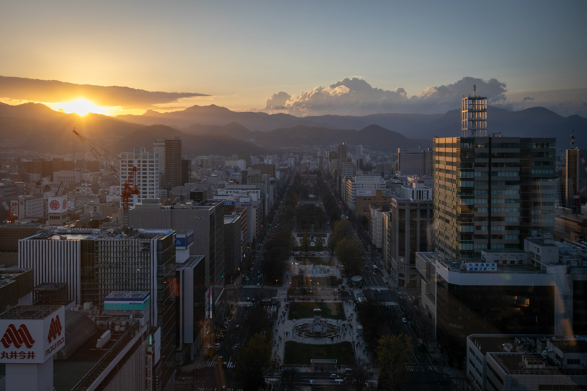 Sapporo, pohledem ze Sapporo TV Tower