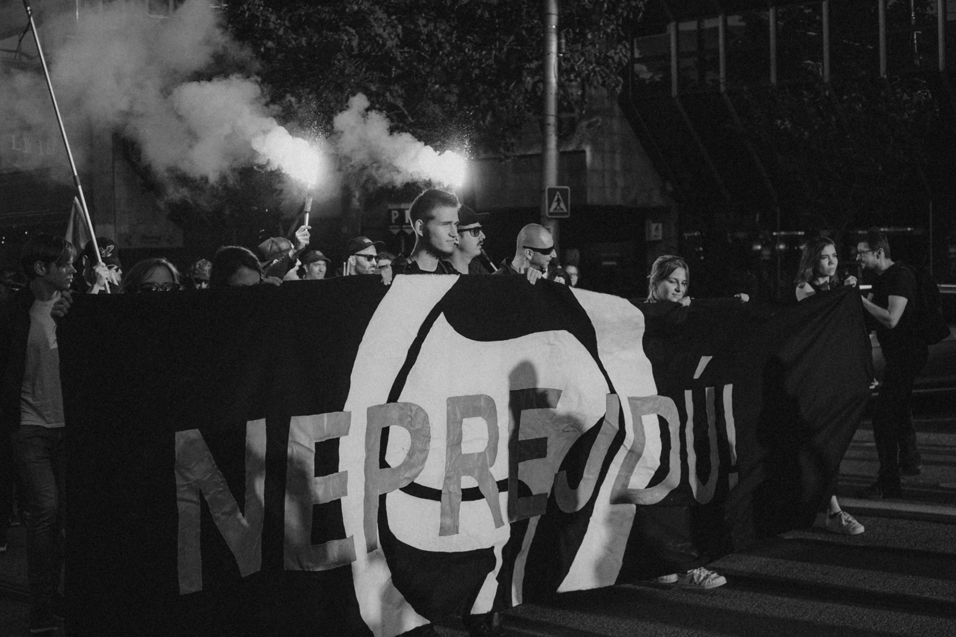 antifasist demonstration