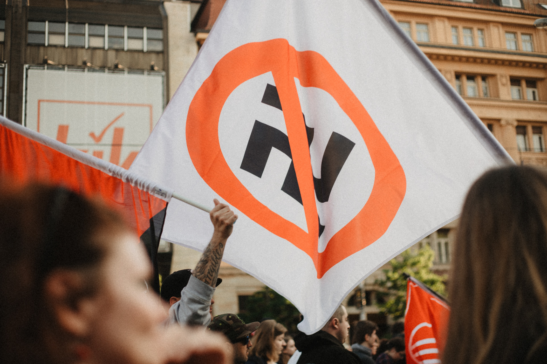 antifasist demonstration