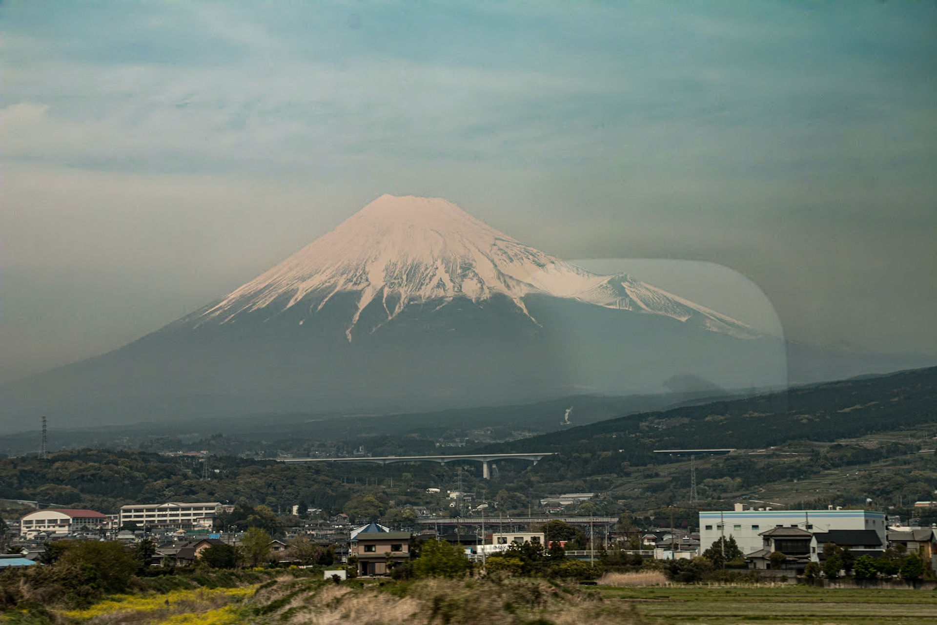 Mt Fuji from the train