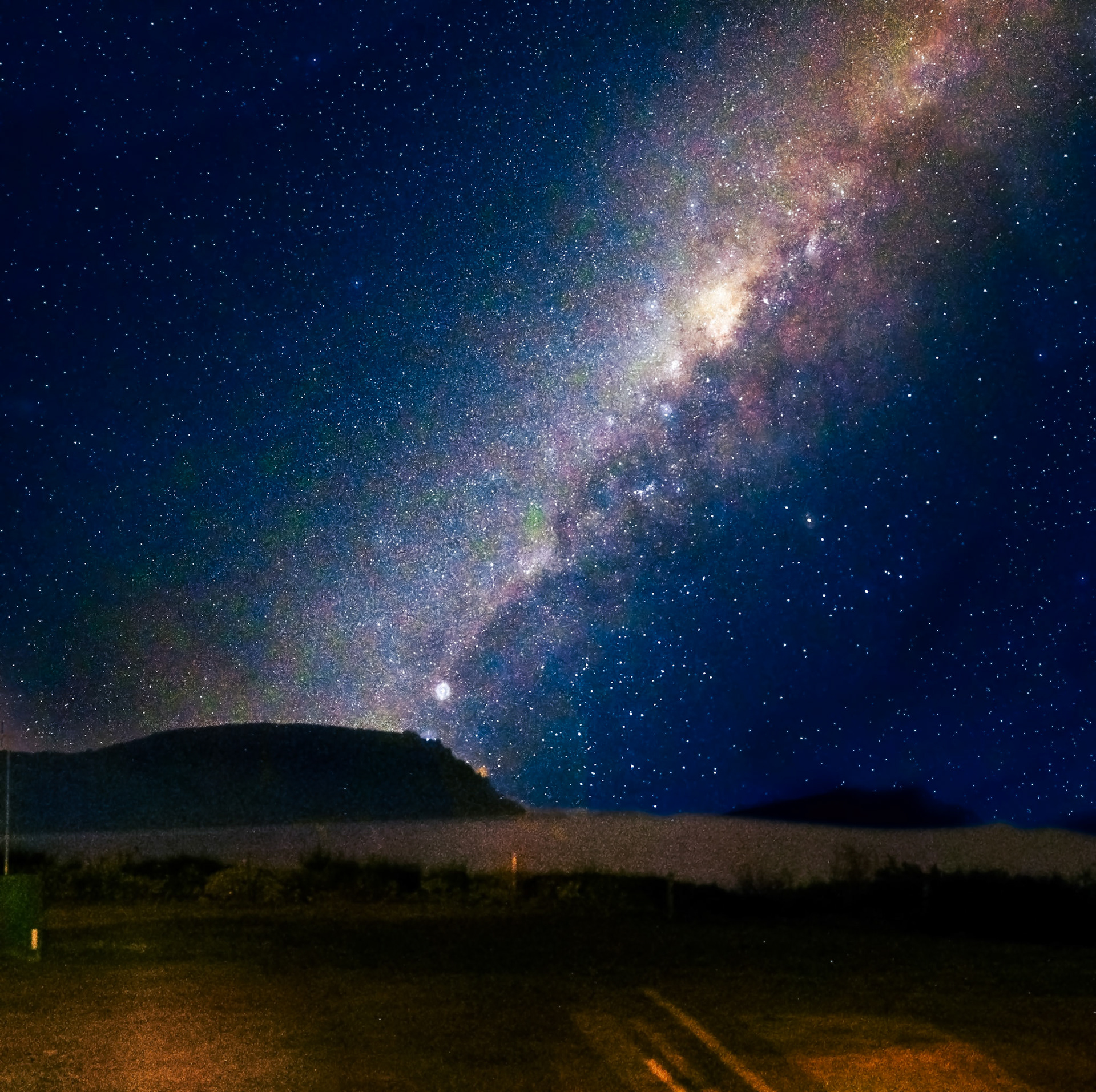 Milky Way across the lawn at Kinloch