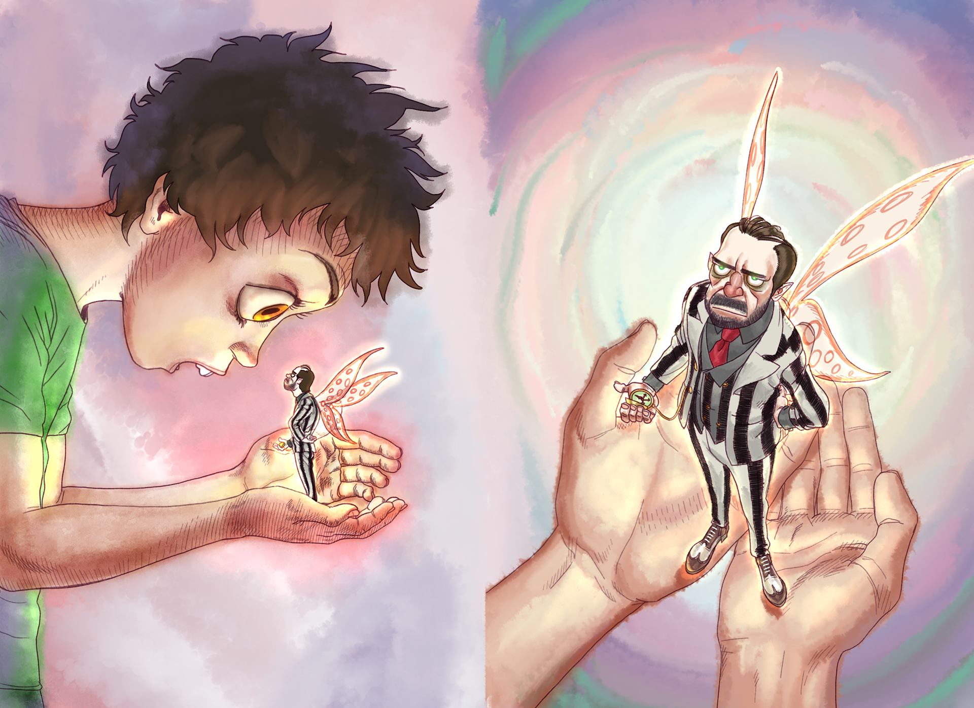 "Mustache Fairy" pages 3-4
