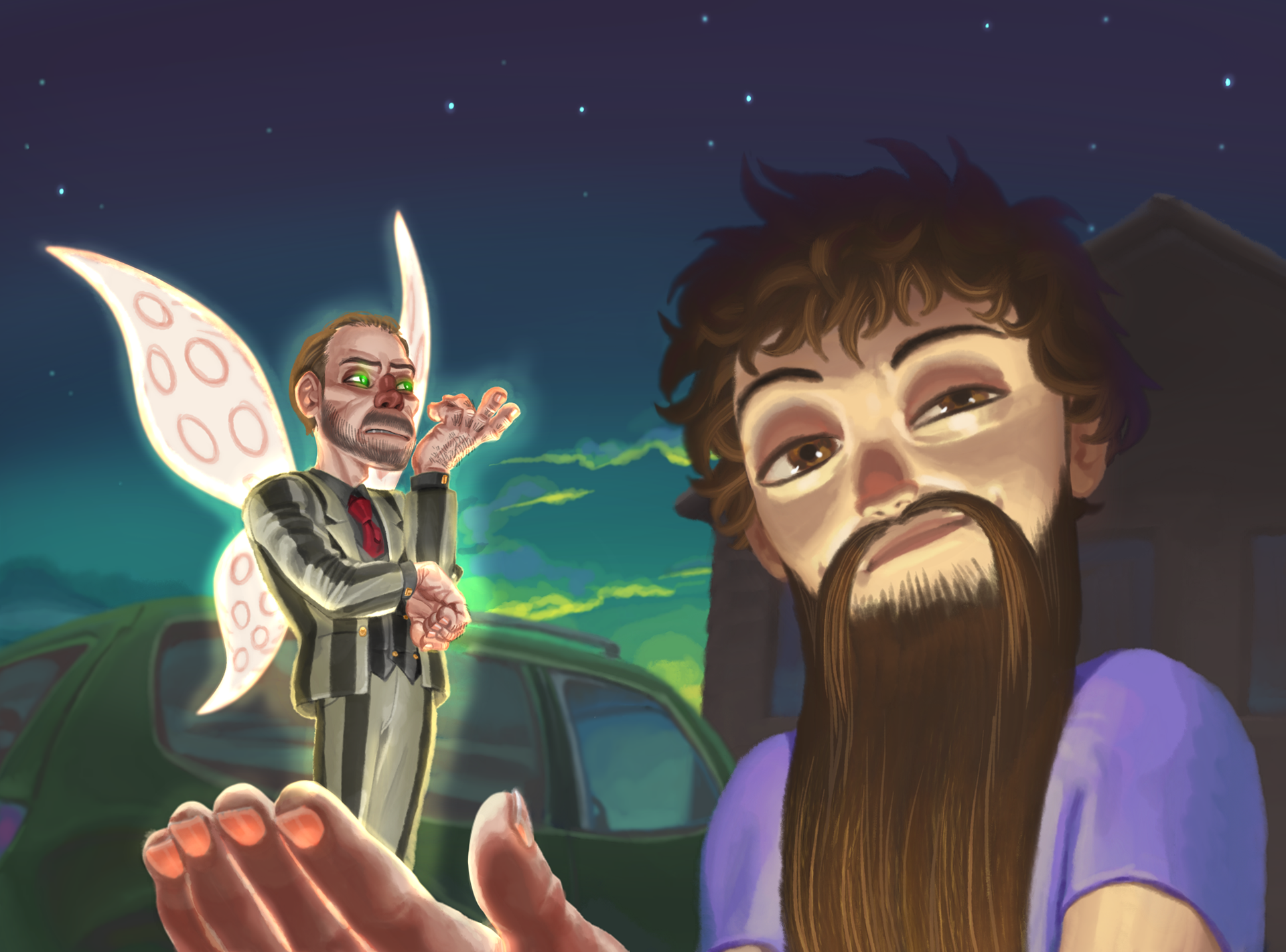 "Mustache Fairy" pages 27-28