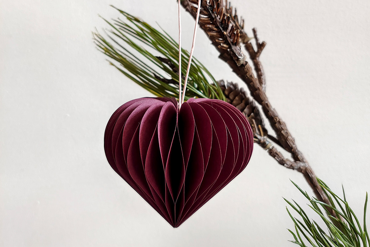 Handmade paper hearts as decoration for Valentine's Day or Mother's Day.