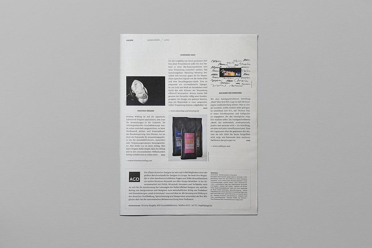 Agenda Design - "Hightech Origami"