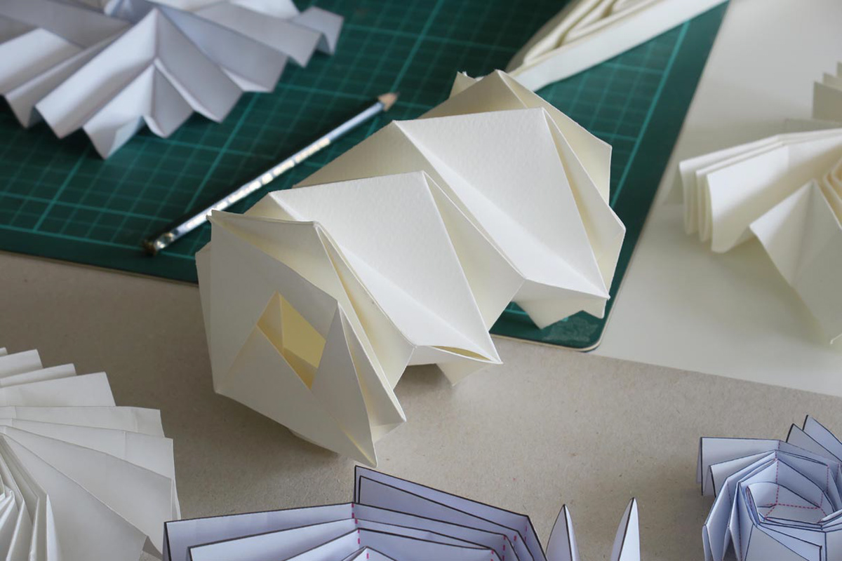 Technical origami paper models