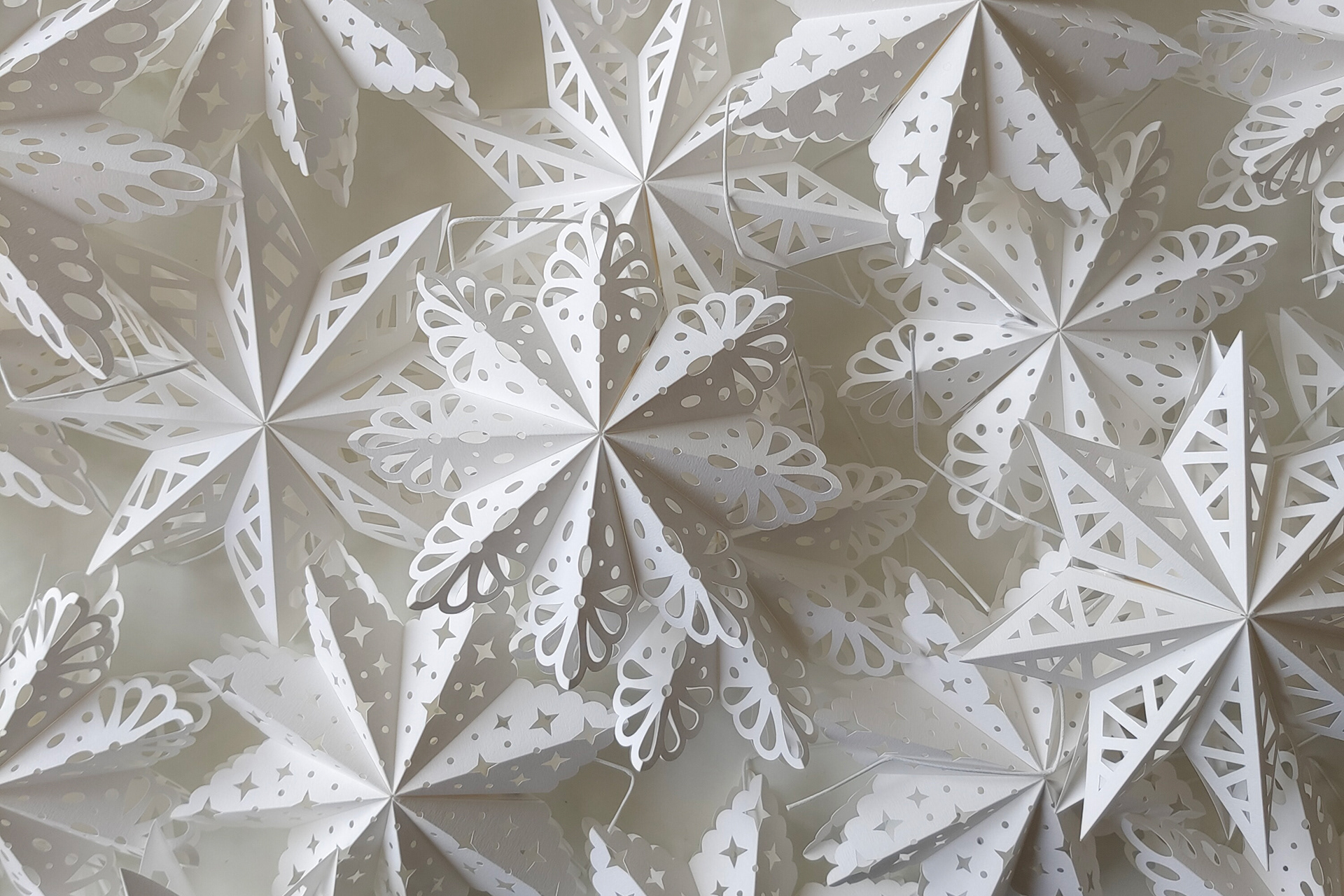 Snowflake Ornaments - Paper decoration from high-quality paper.