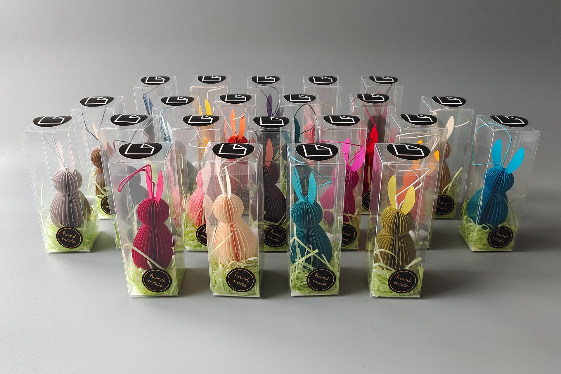 Customized Easter Bunny with Packaging by designer Kristina Wißling.