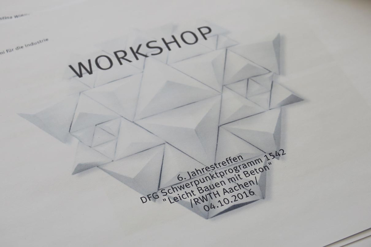 Flyer for the workshop by Kristina Wißling who gave a lecture on origami mechanisms and structures and subsequently a workshop at the RWTH Aachen within the 6th annual meeting of the Priority Program SPP 1542.