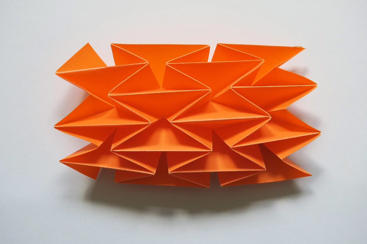 Waterbomb Base folding structure by Kristina Wißling as an illustrative object