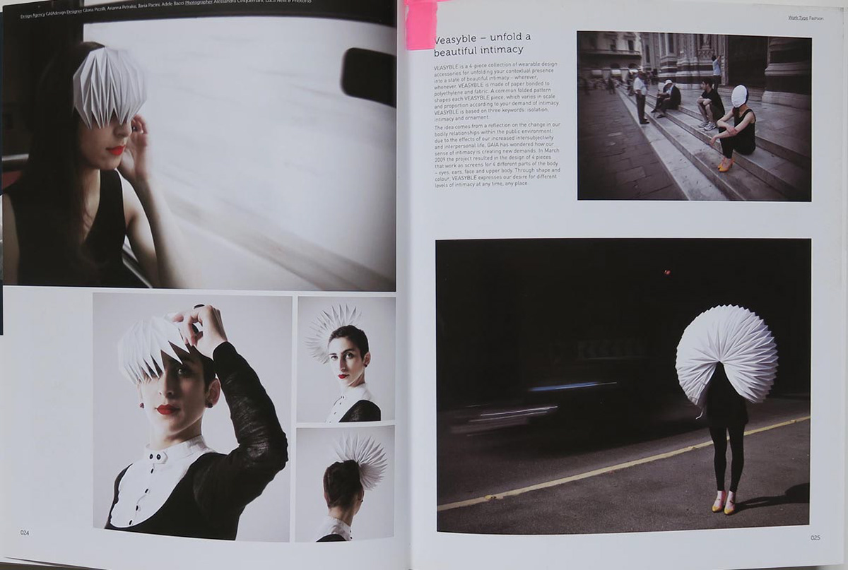 Book about folding techniques for the lecture and workshop at Burg Giebichenstein with the designer Kristina Wißling.