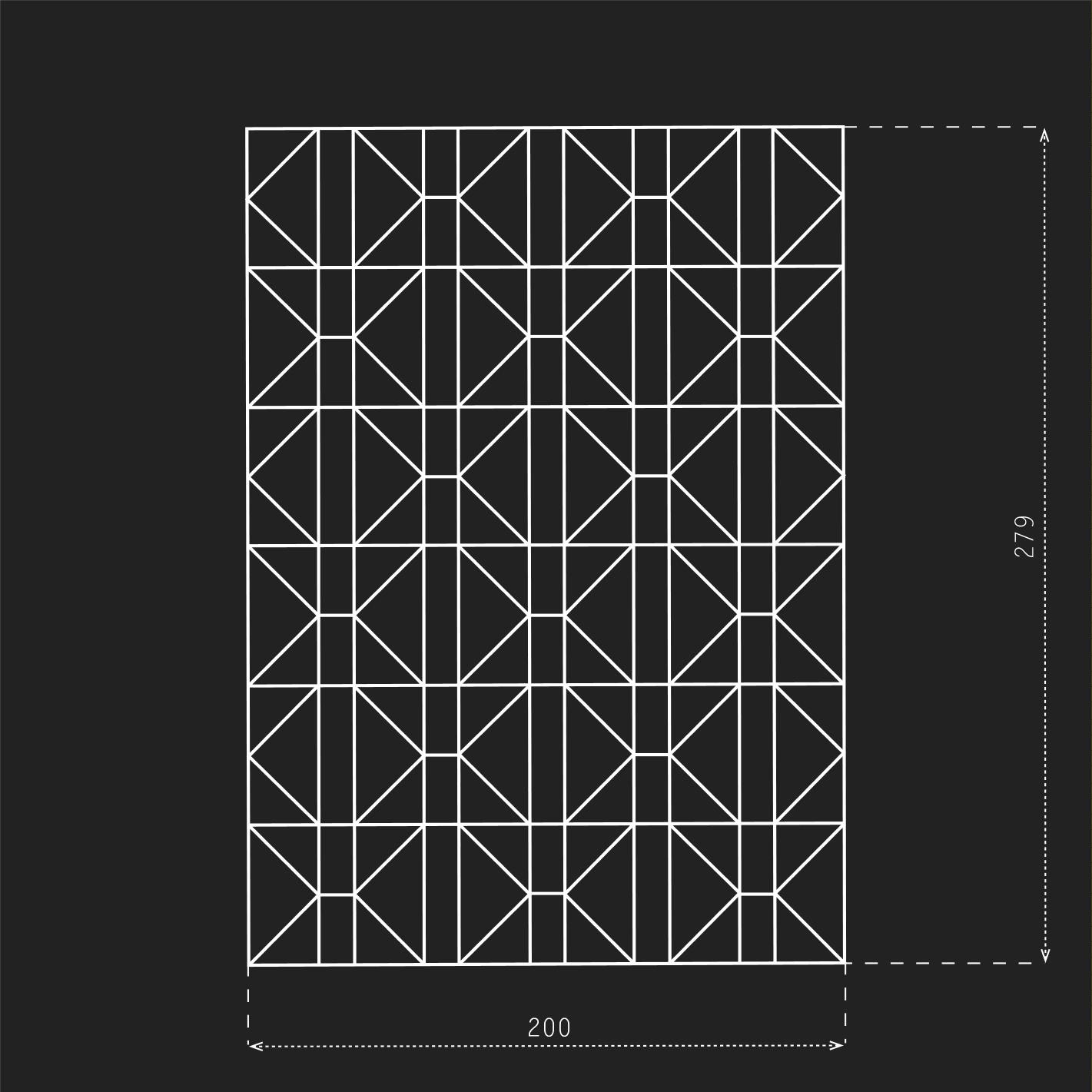 Waterbomb pattern Grafted
