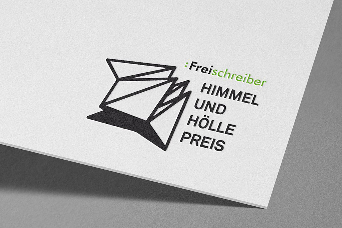 Paper with logo for the "Himmel- und Hölle Preis" der Freischreiber.