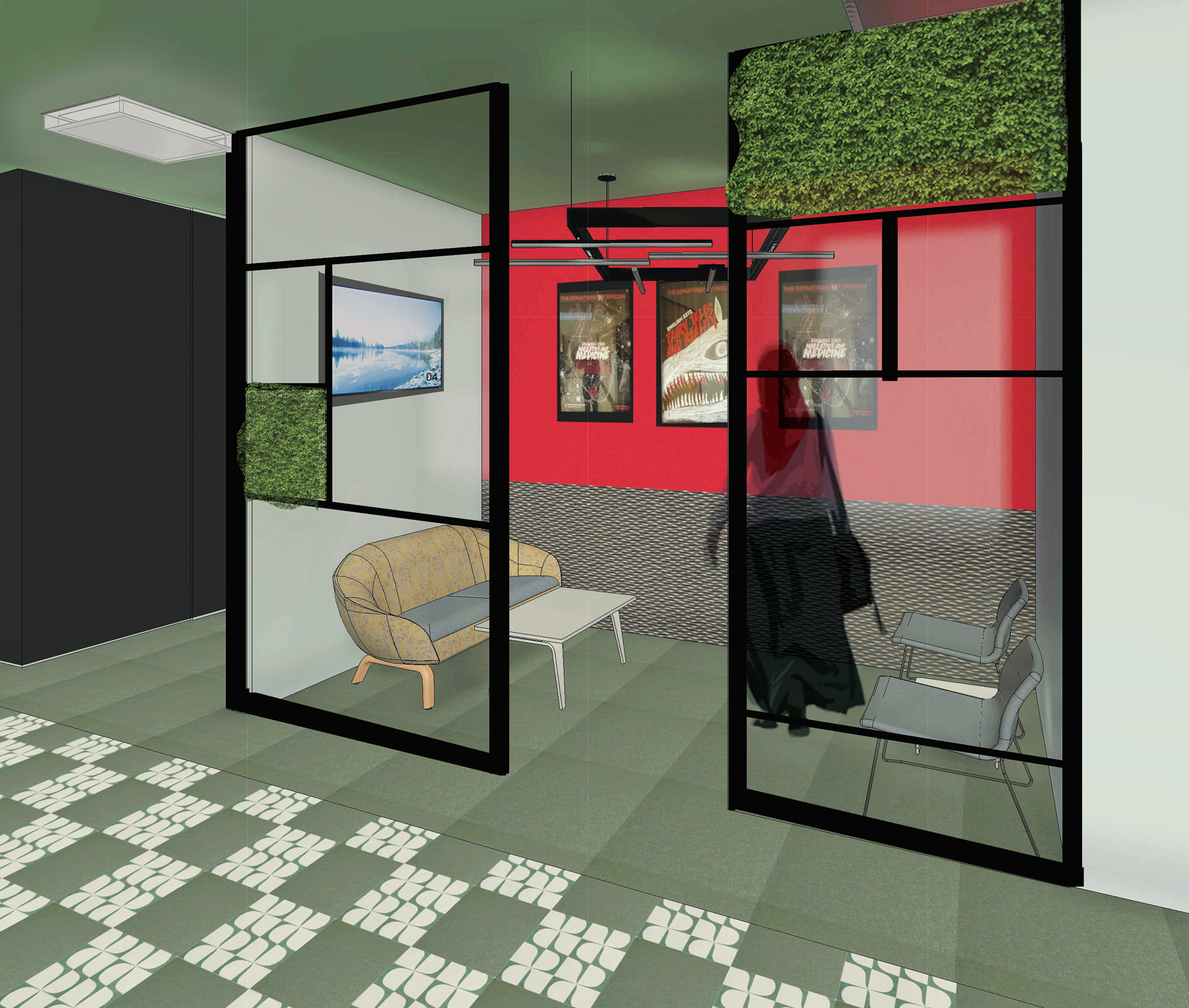 Developed in Revit and Edited in Photoshop