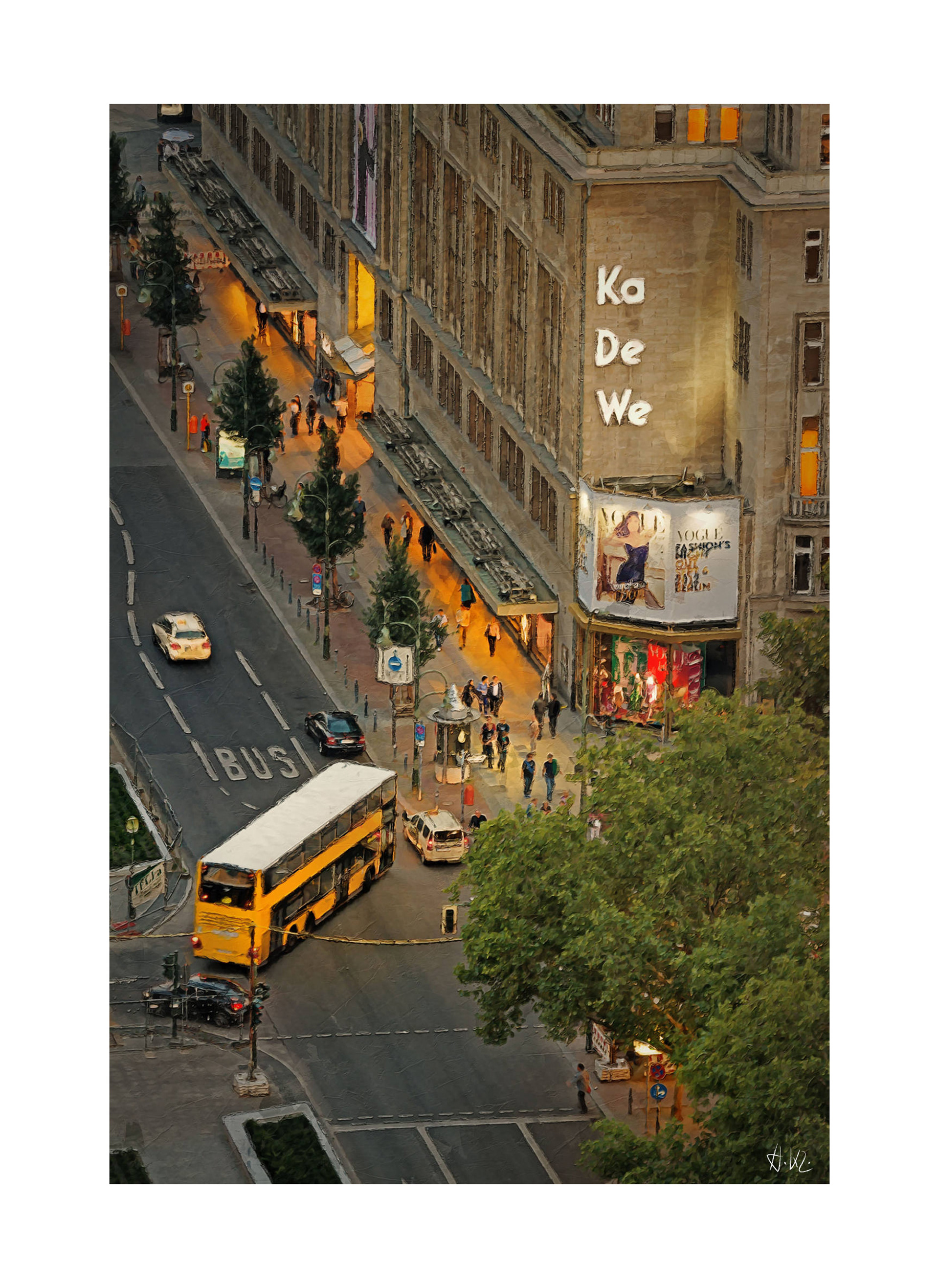 "KaDeWe Berlin" - Fine Art Print - Heinz Kleim