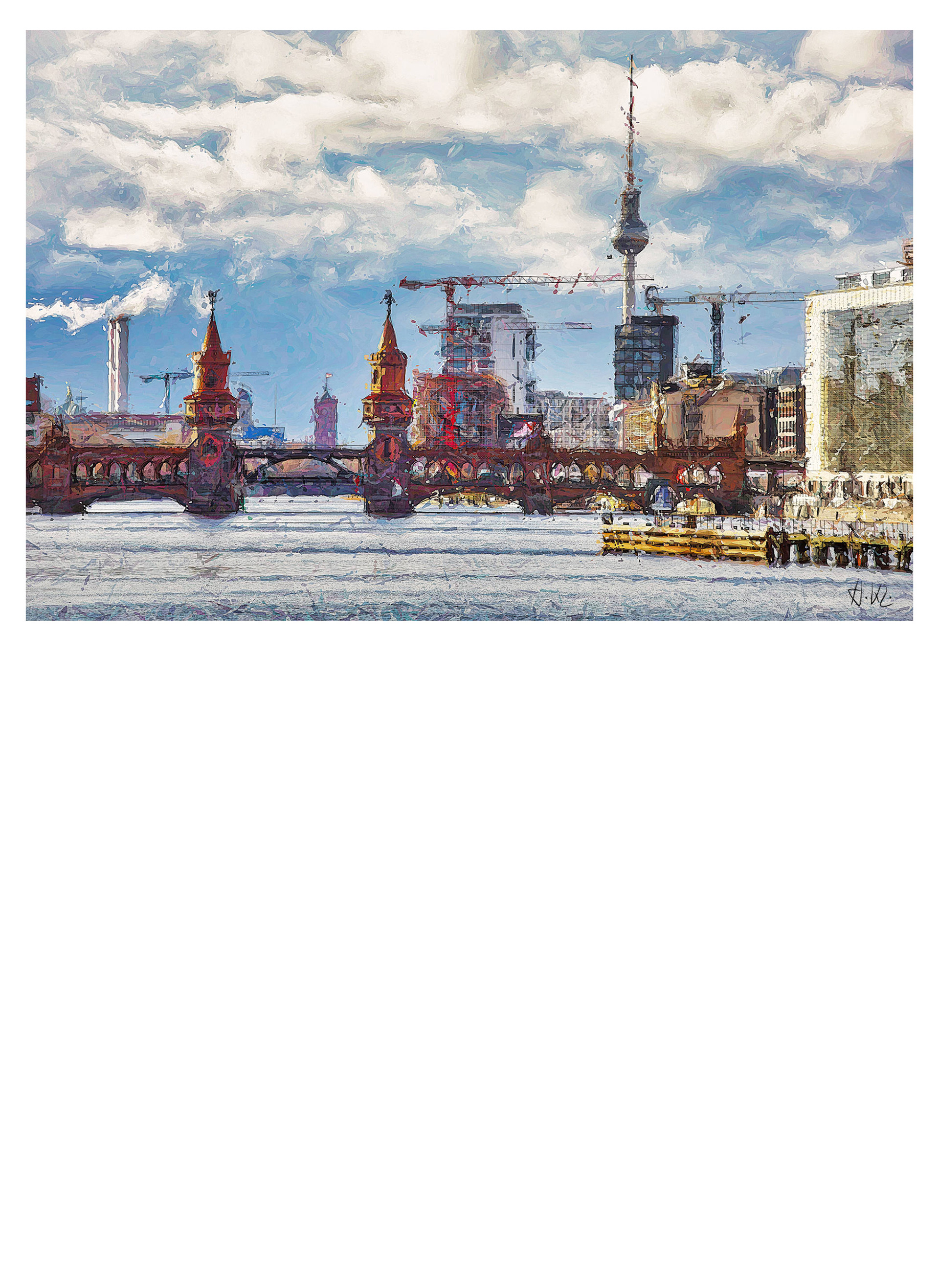 "Oberbaumbrücke" - Fine Art Print - Heinz Kleim