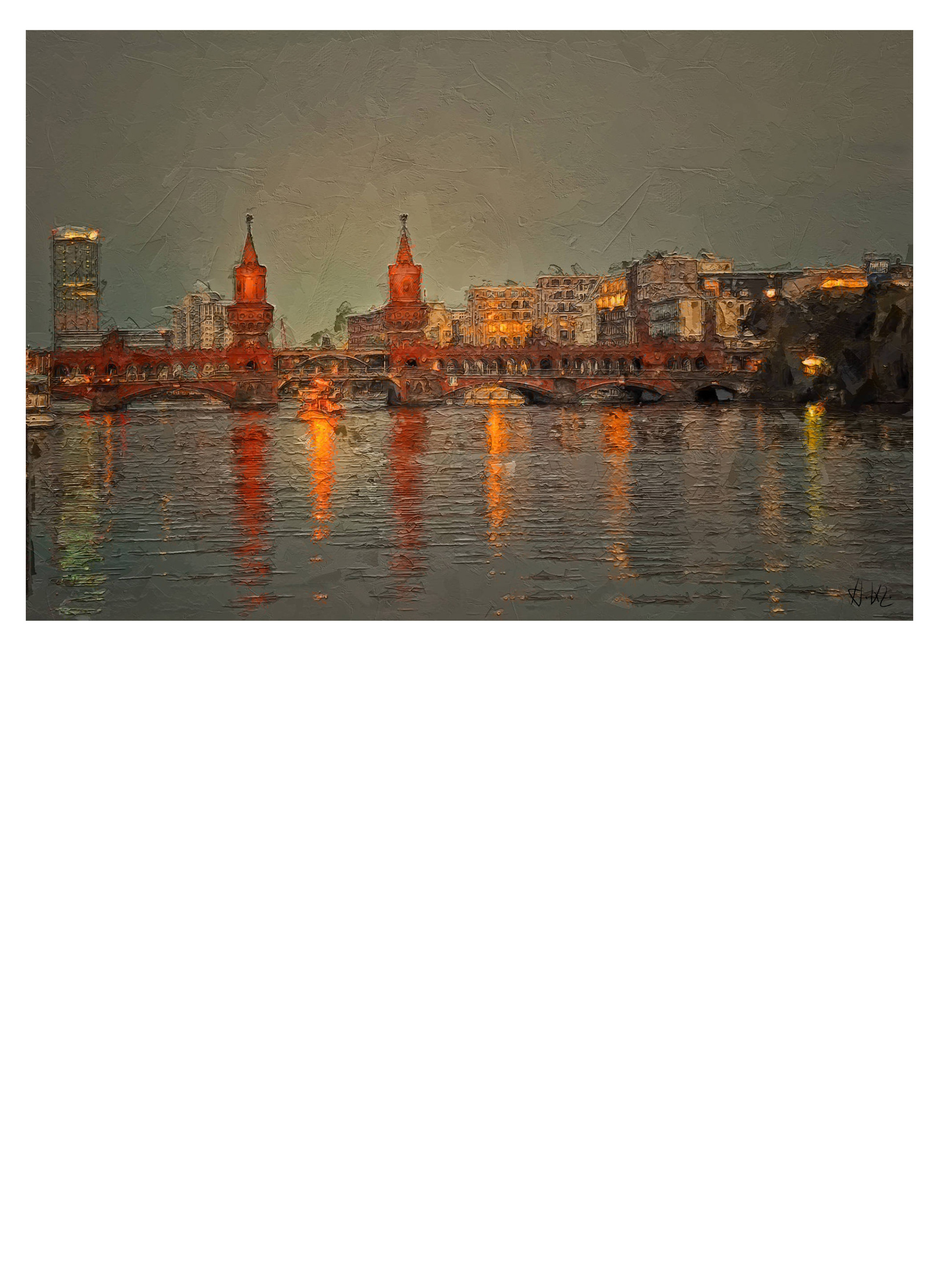 "Oberbaumbrücke" - Fine Art Print - Heinz Kleim